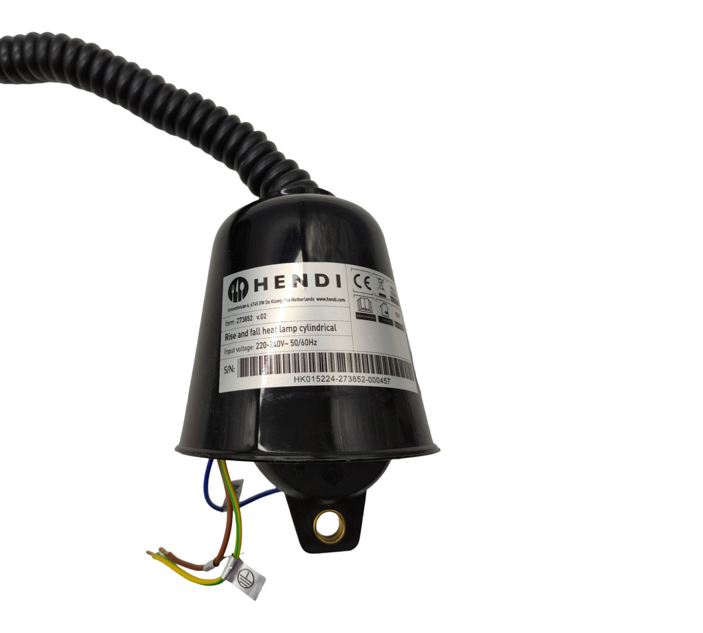 HENDI Wärmelampe zylindrisch 250W 230V schwarz 175x250 mm