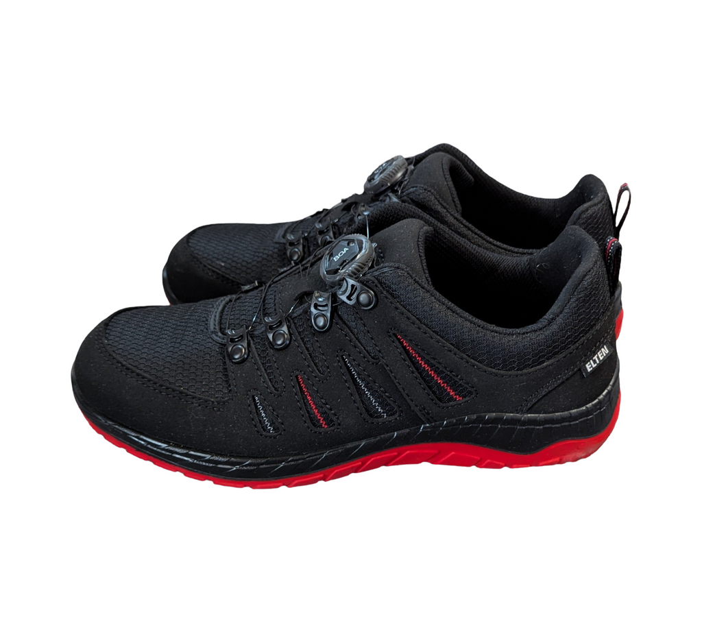 ELTEN MADDOX BOA Sicherheitsschuhe S3 ESD, schwarz-rot, Größe 41