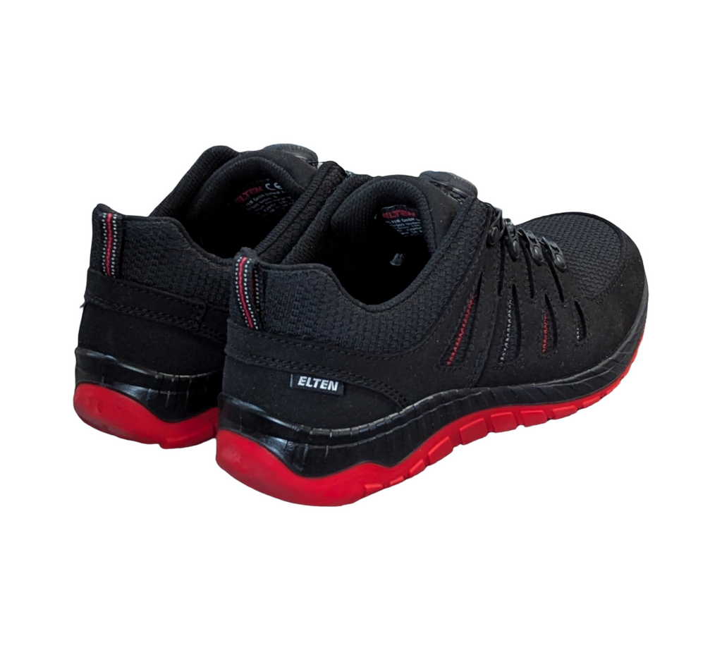 ELTEN MADDOX BOA Sicherheitsschuhe S3 ESD, schwarz-rot, Größe 41