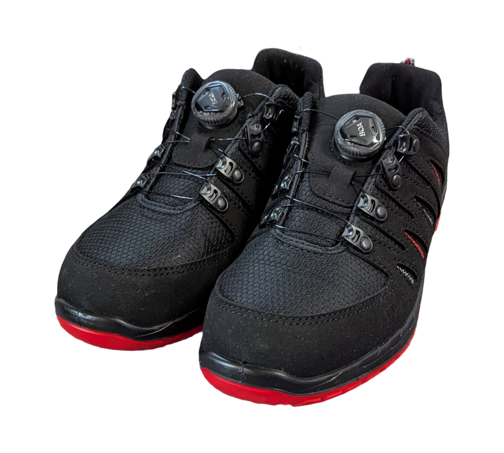 ELTEN MADDOX BOA Sicherheitsschuhe S3 ESD, schwarz-rot, Größe 41