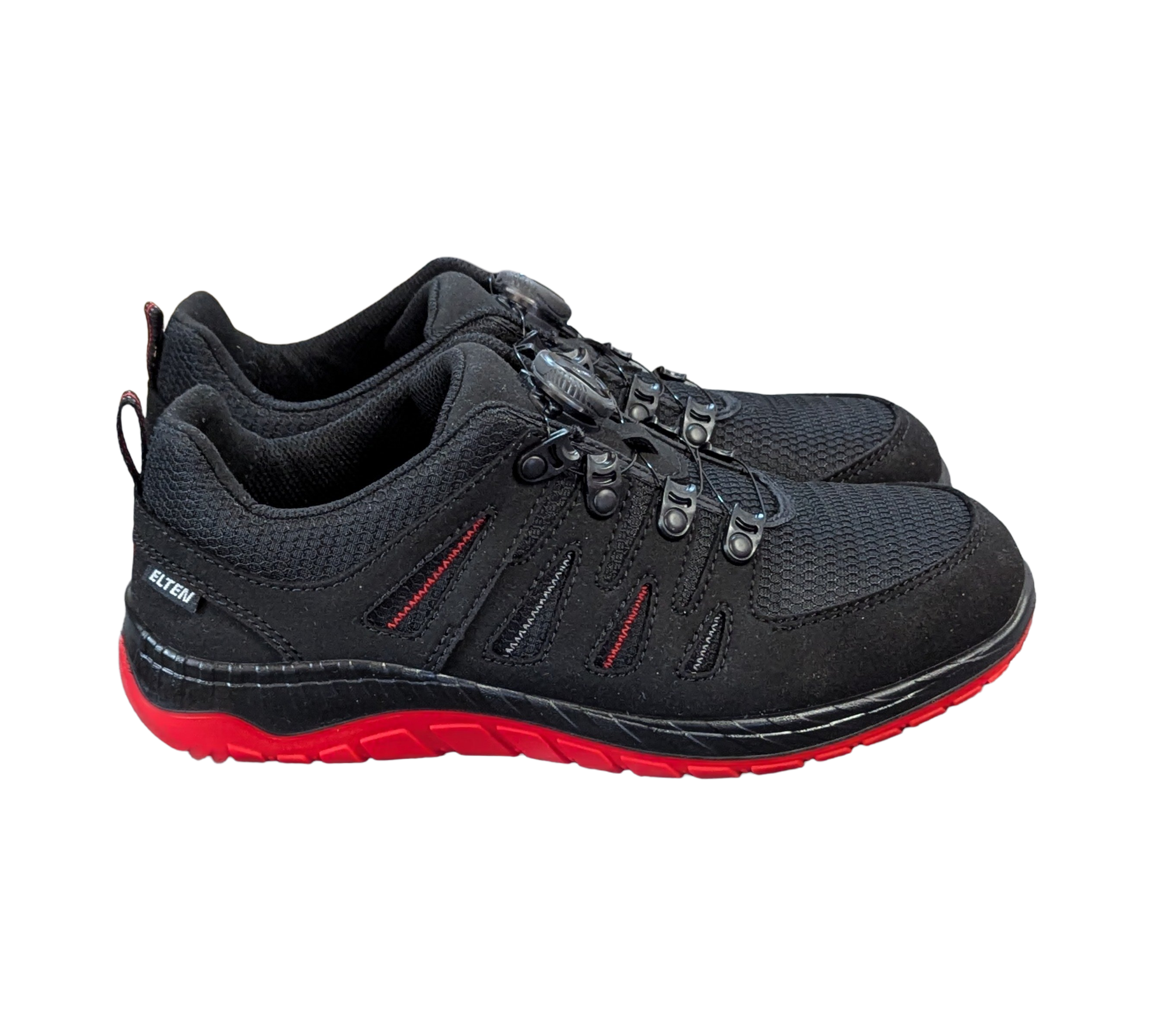 ELTEN MADDOX BOA Sicherheitsschuhe S3 ESD, schwarz-rot, Größe 41