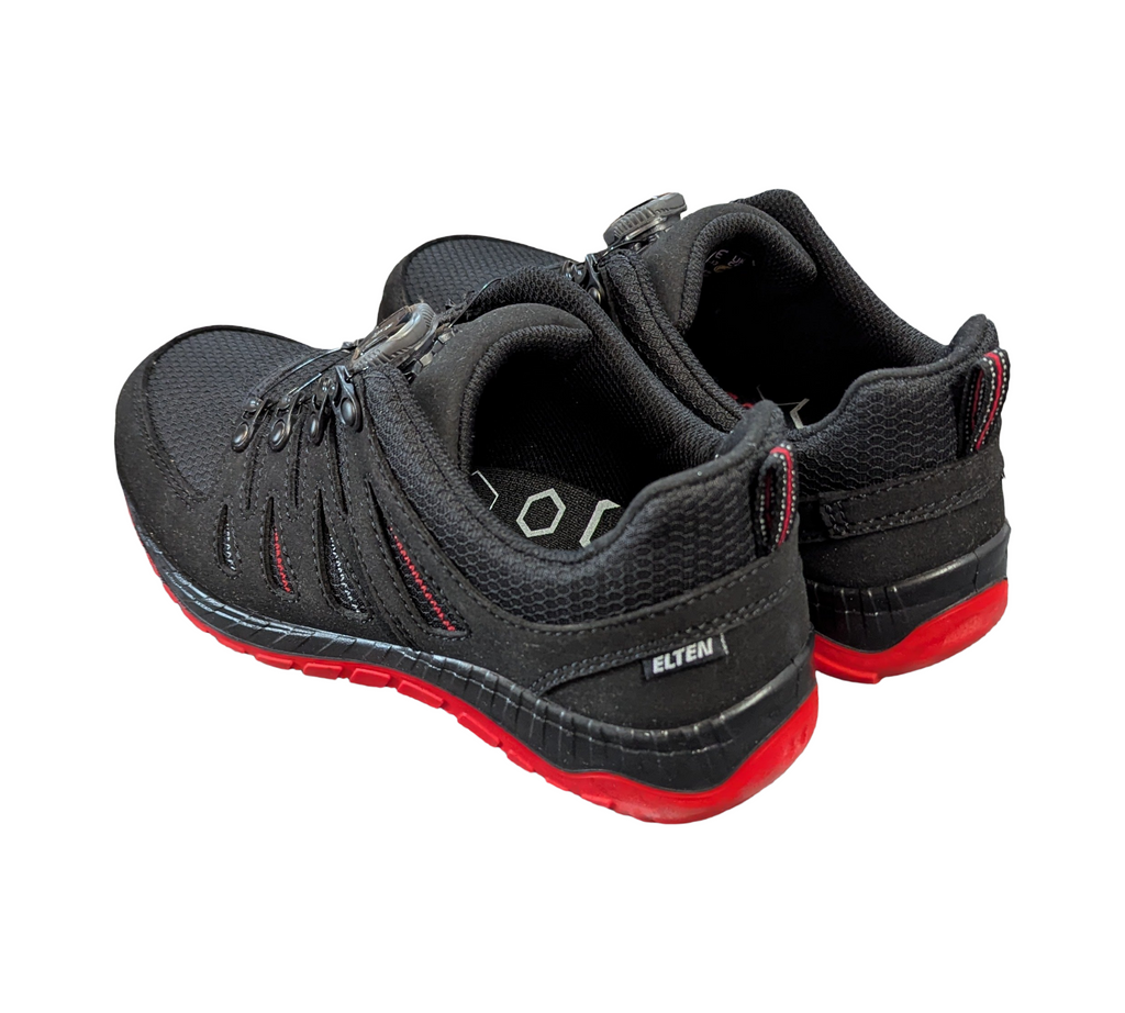 ELTEN MADDOX BOA Sicherheitsschuhe S3 ESD, schwarz-rot, Größe 41