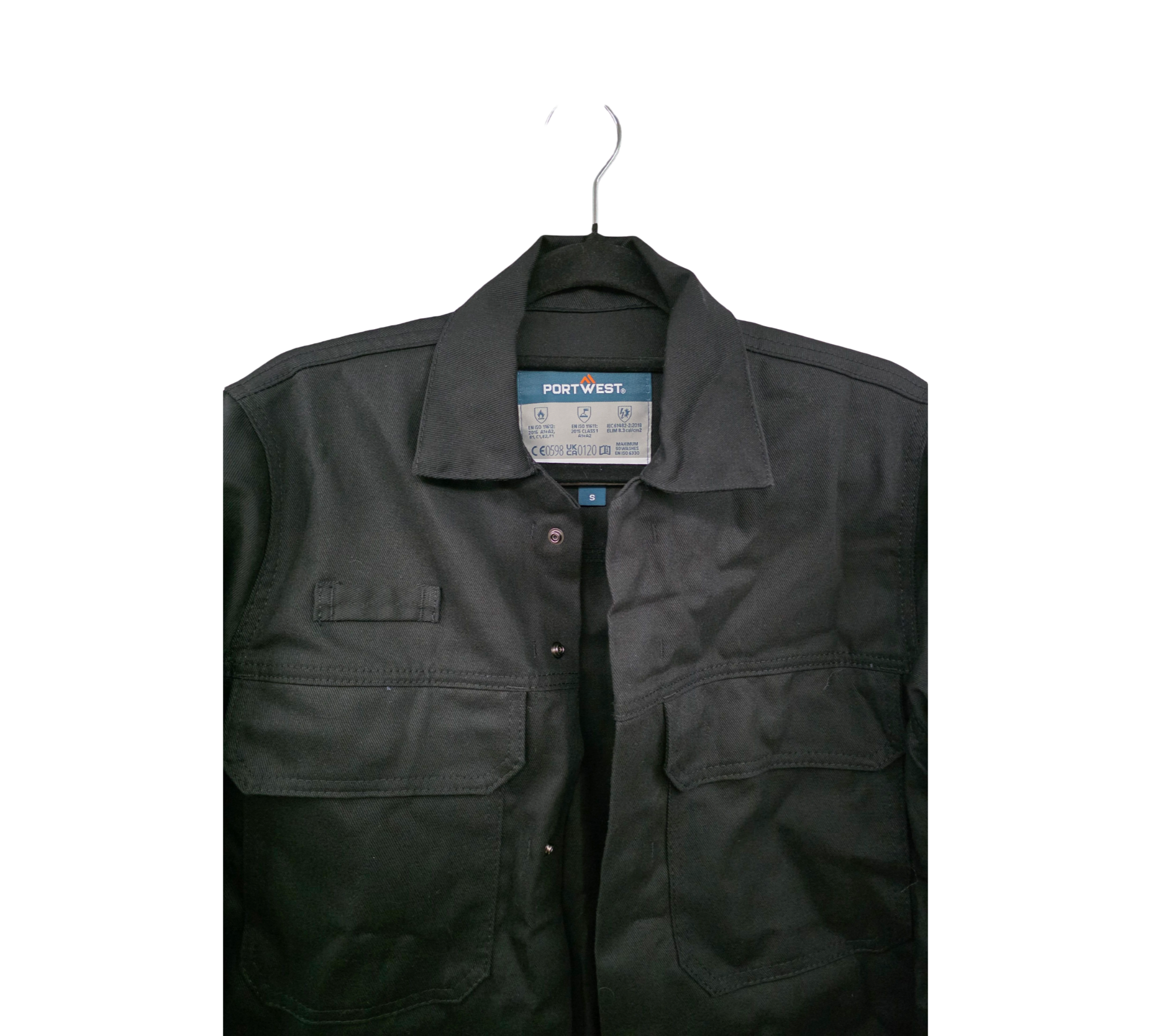 Portwest BIZ2 Bizweld Arbeitsjacke FR Schwarz Herren S