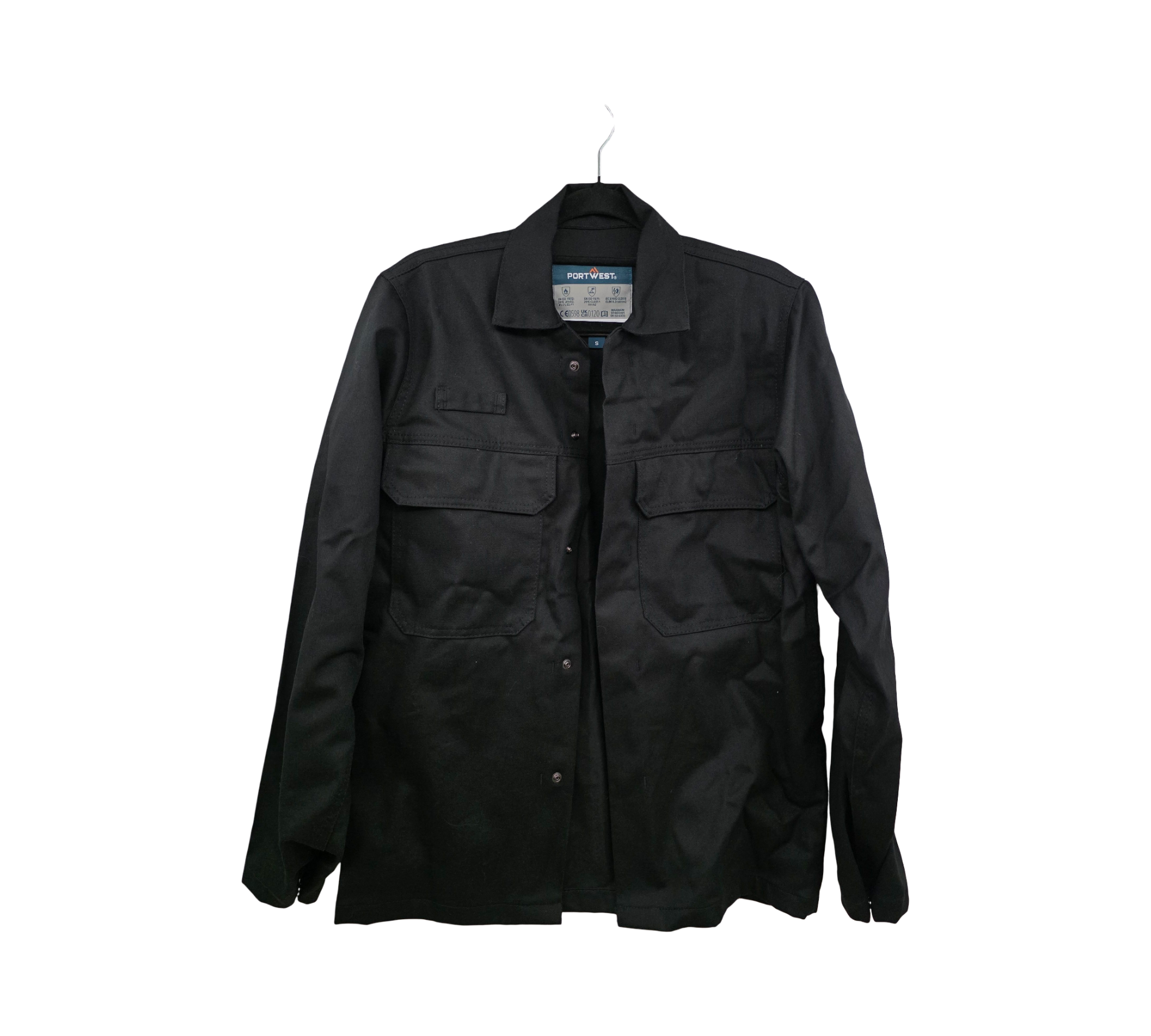 Portwest BIZ2 Bizweld Arbeitsjacke FR Schwarz Herren S