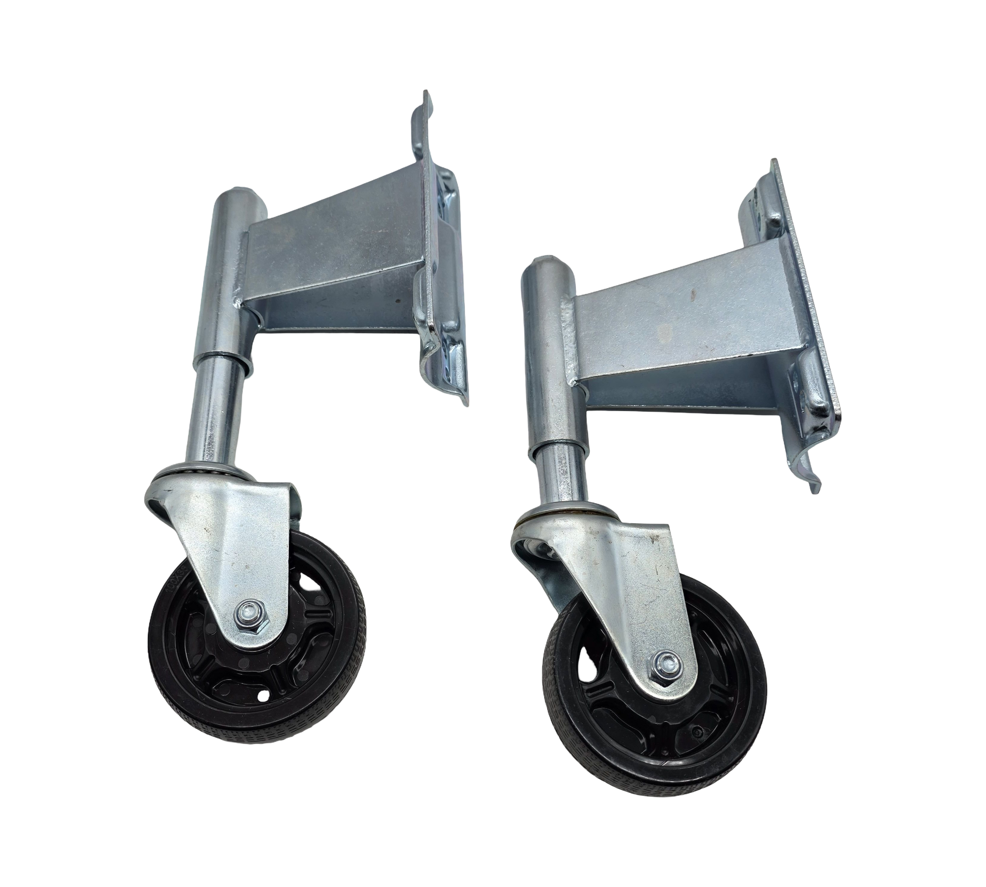 COOWOO Federrollen 100 mm Schwerlastrollen Tragfähigkeit 150 kg