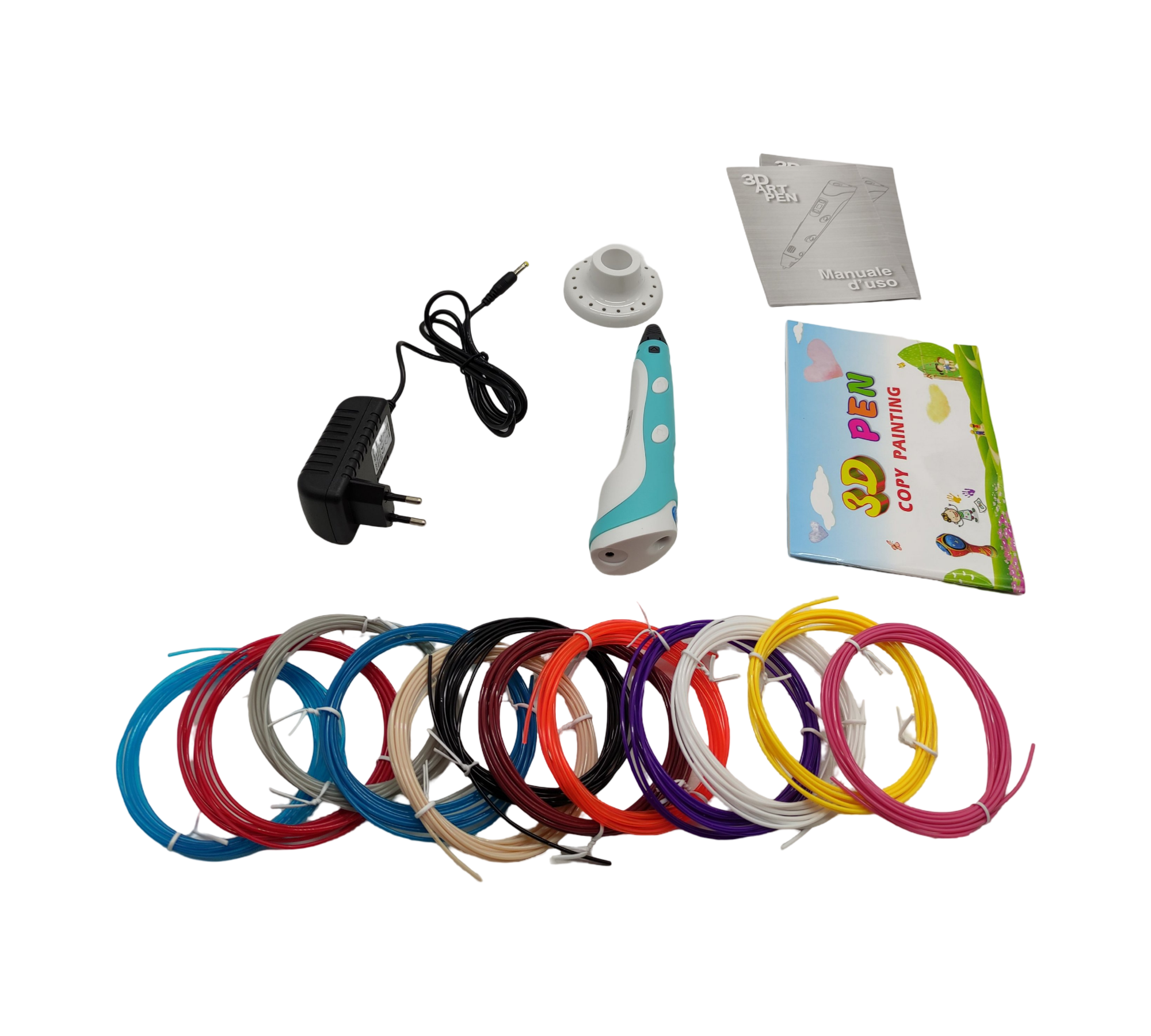 The Italian Home 3D-Stift PLA Filamente 36m 2 fluoreszierende Anleitung