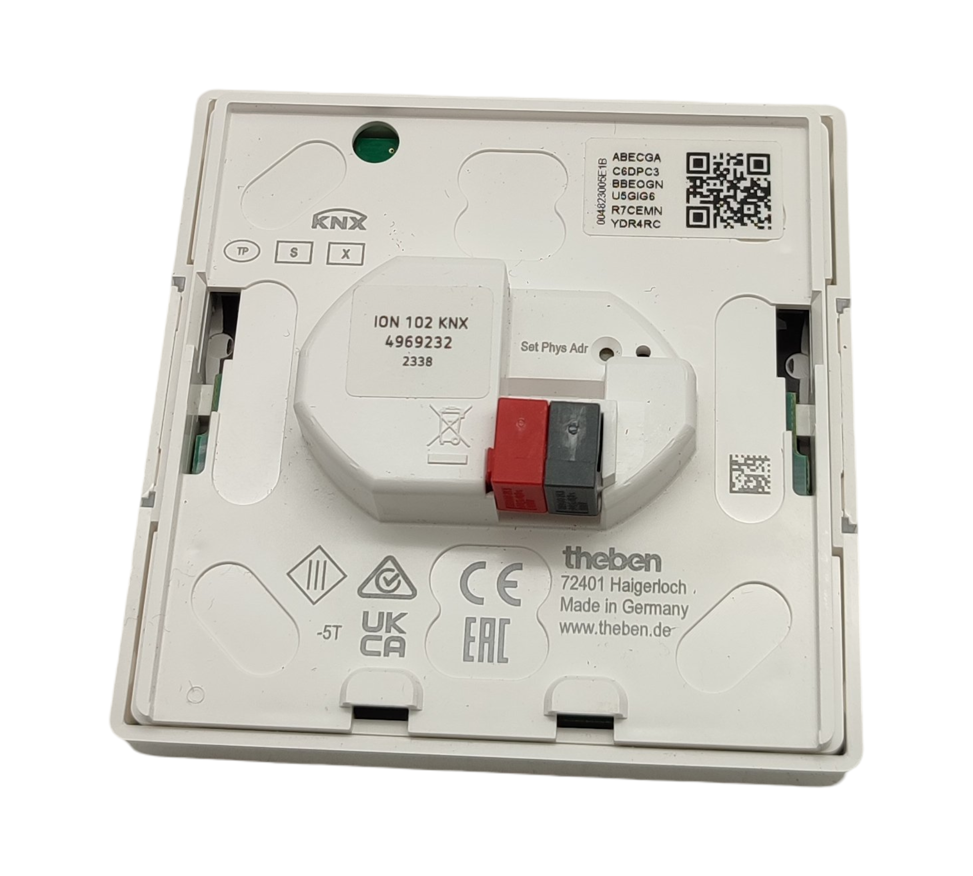 Theben iON 102 KNX Push-button Sensor 2-button LED Temperature Sensor