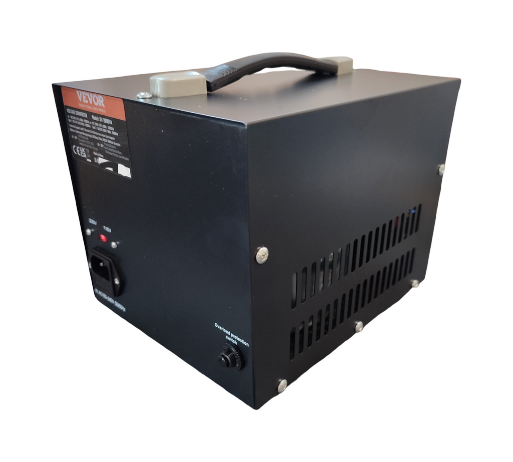 VEVOR Spannungswandler 2000W 110V 220V 2x US 2x Schuko
