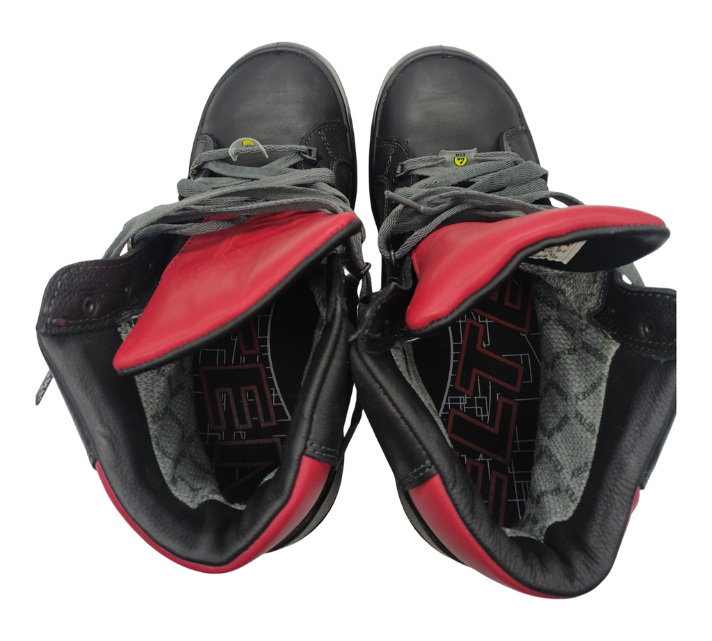 ELTEN DELUXE GTX Mid ESD S3 CI Sicherheitsschuhe Leder Schwarz/Rot 41