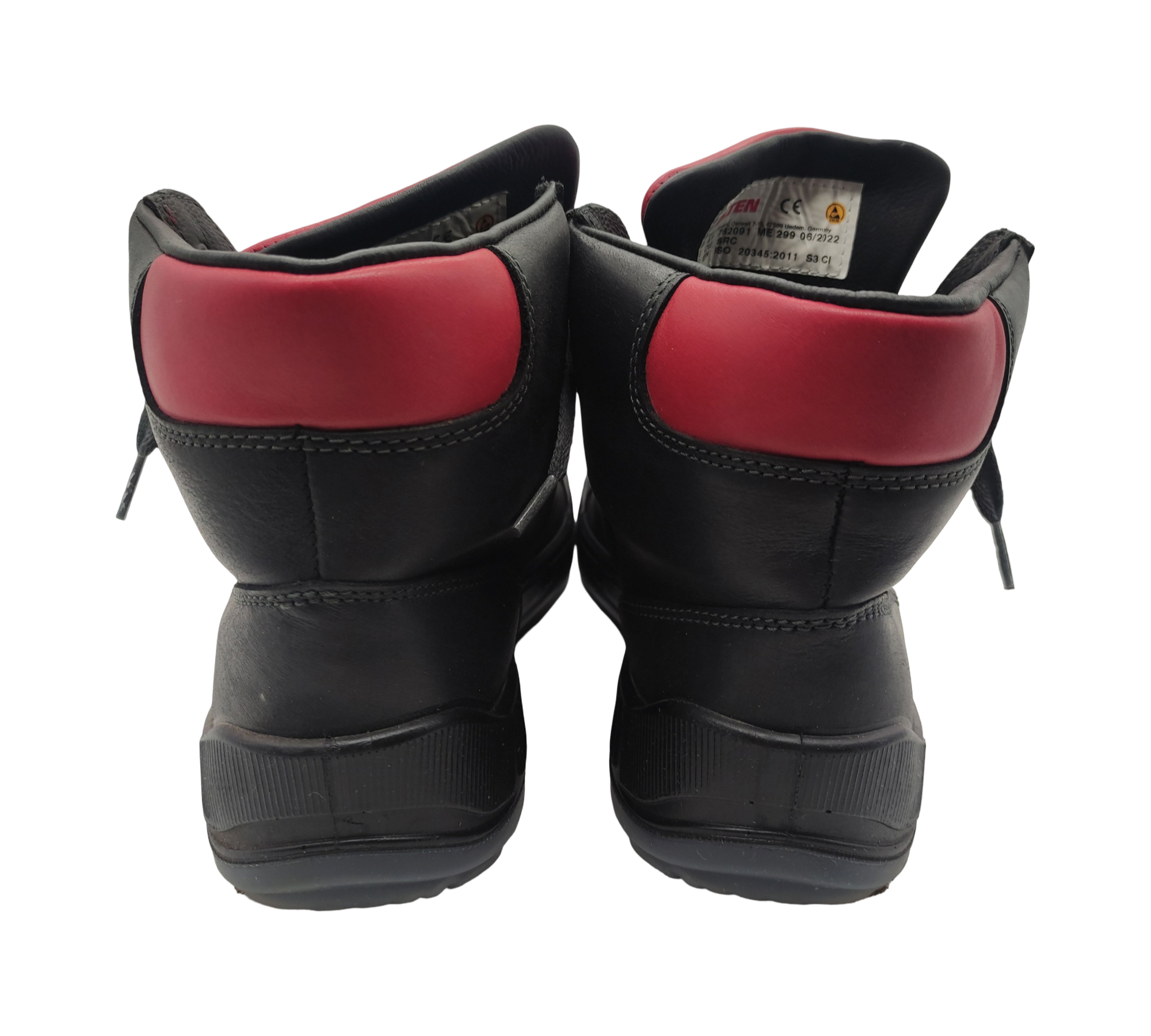ELTEN DELUXE GTX Mid ESD S3 CI Sicherheitsschuhe Leder Schwarz/Rot 41