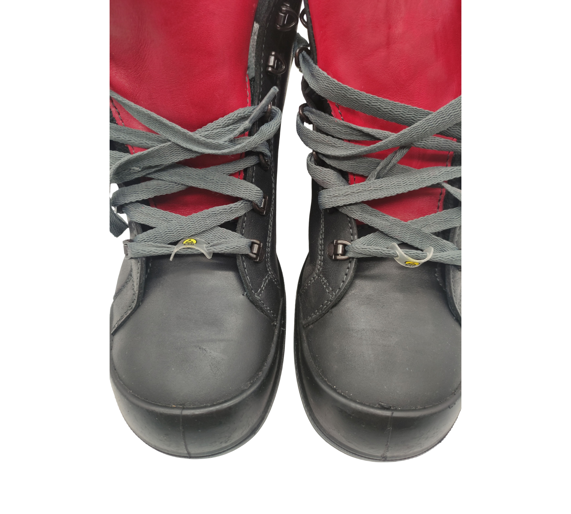 ELTEN DELUXE GTX Mid ESD S3 CI Sicherheitsschuhe Leder Schwarz/Rot 41