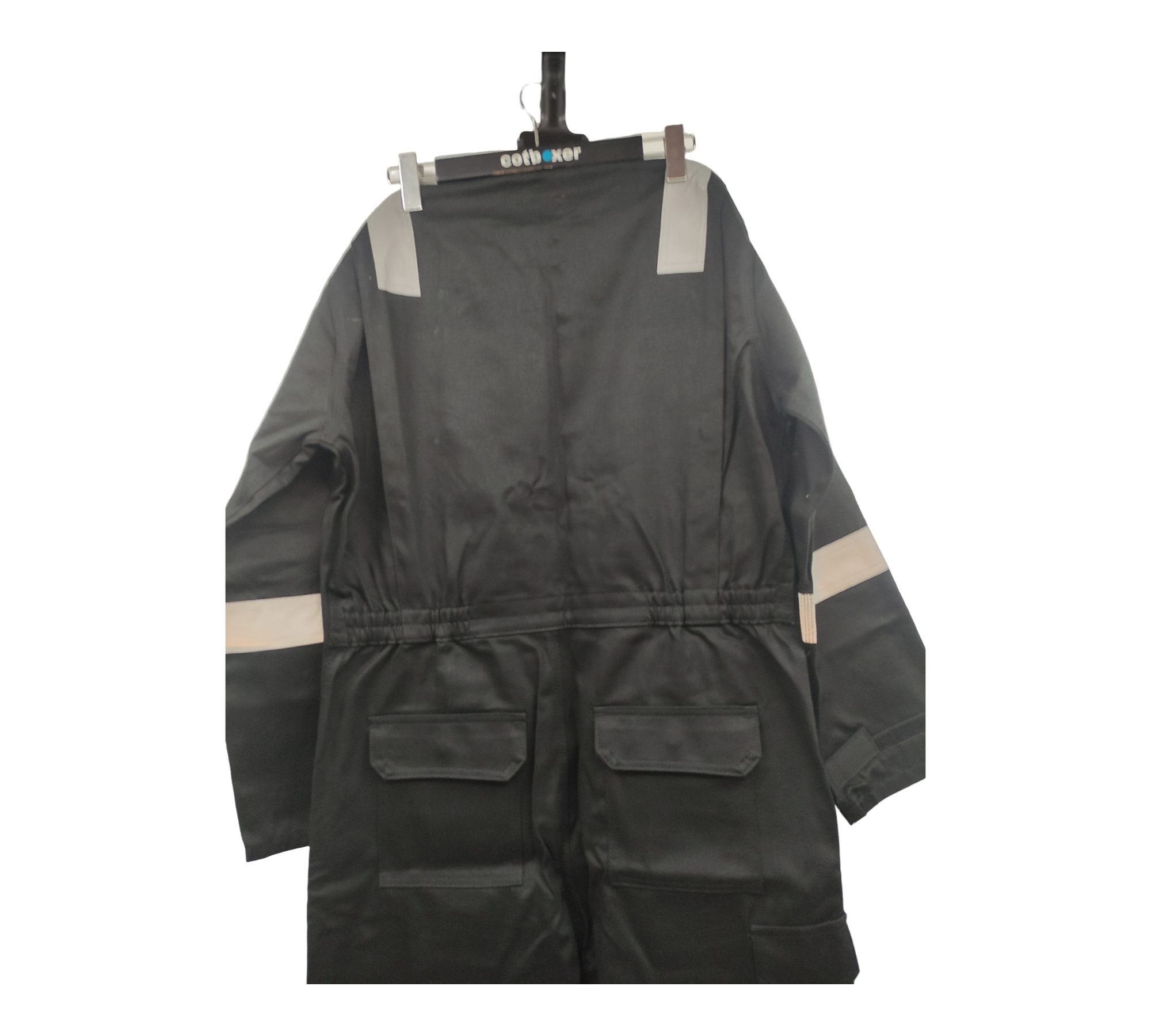 Portwest FR50 Flammhemmender Antistatik-Overall 350 g Schwarz L