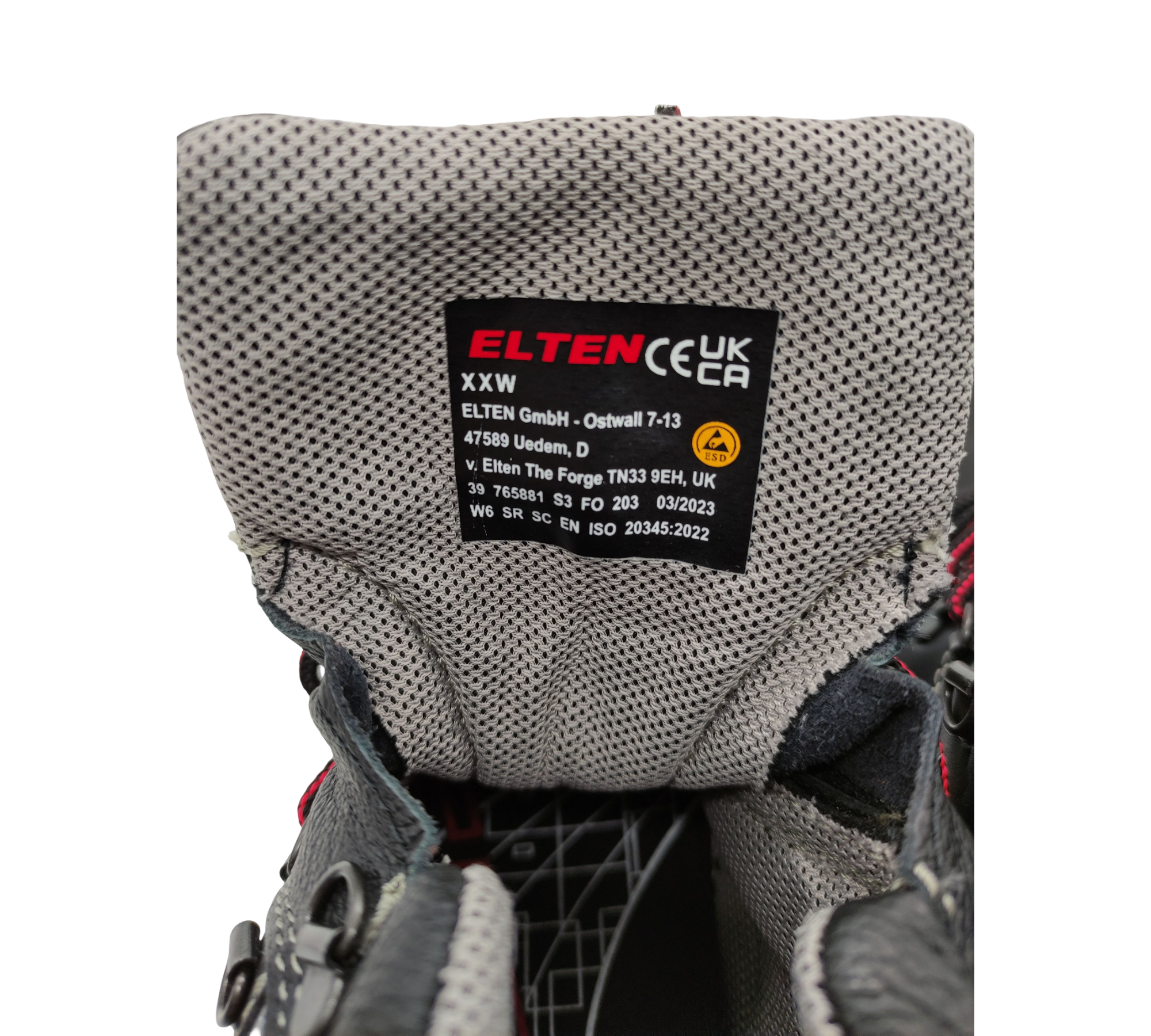 ELTEN RENZO XXW Mid ESD S3 Sicherheitsschuhe Schwarz Größe 39