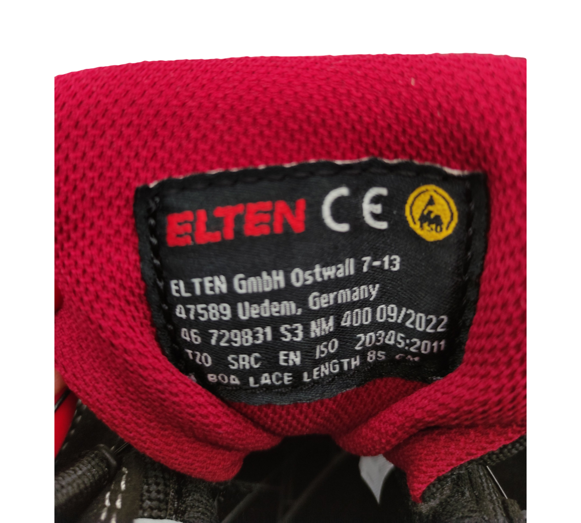 ELTEN SENEX XXT Pro BOA ESD S3 Safety Shoes Black-Red Size 46