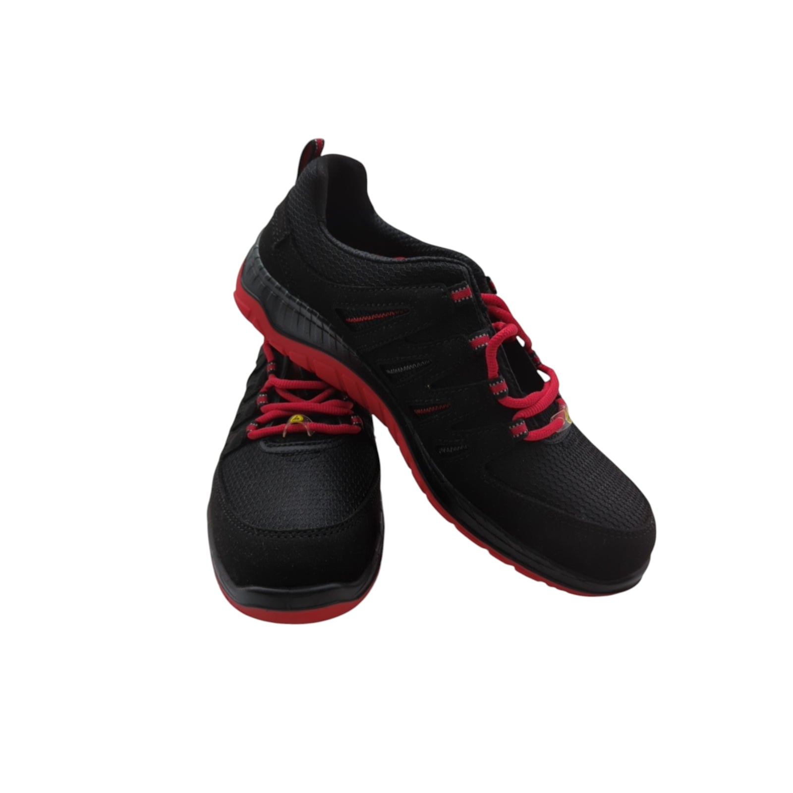ELTEN Maddox Schwarz-Rot Low ESD S3 Sicherheitsschuhe, Größe 40 EU