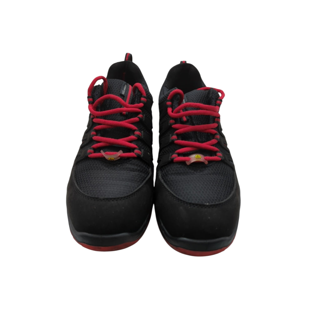 ELTEN Maddox Arbeitsschuhe S3 ESD Low schwarz-rot Größe 43
