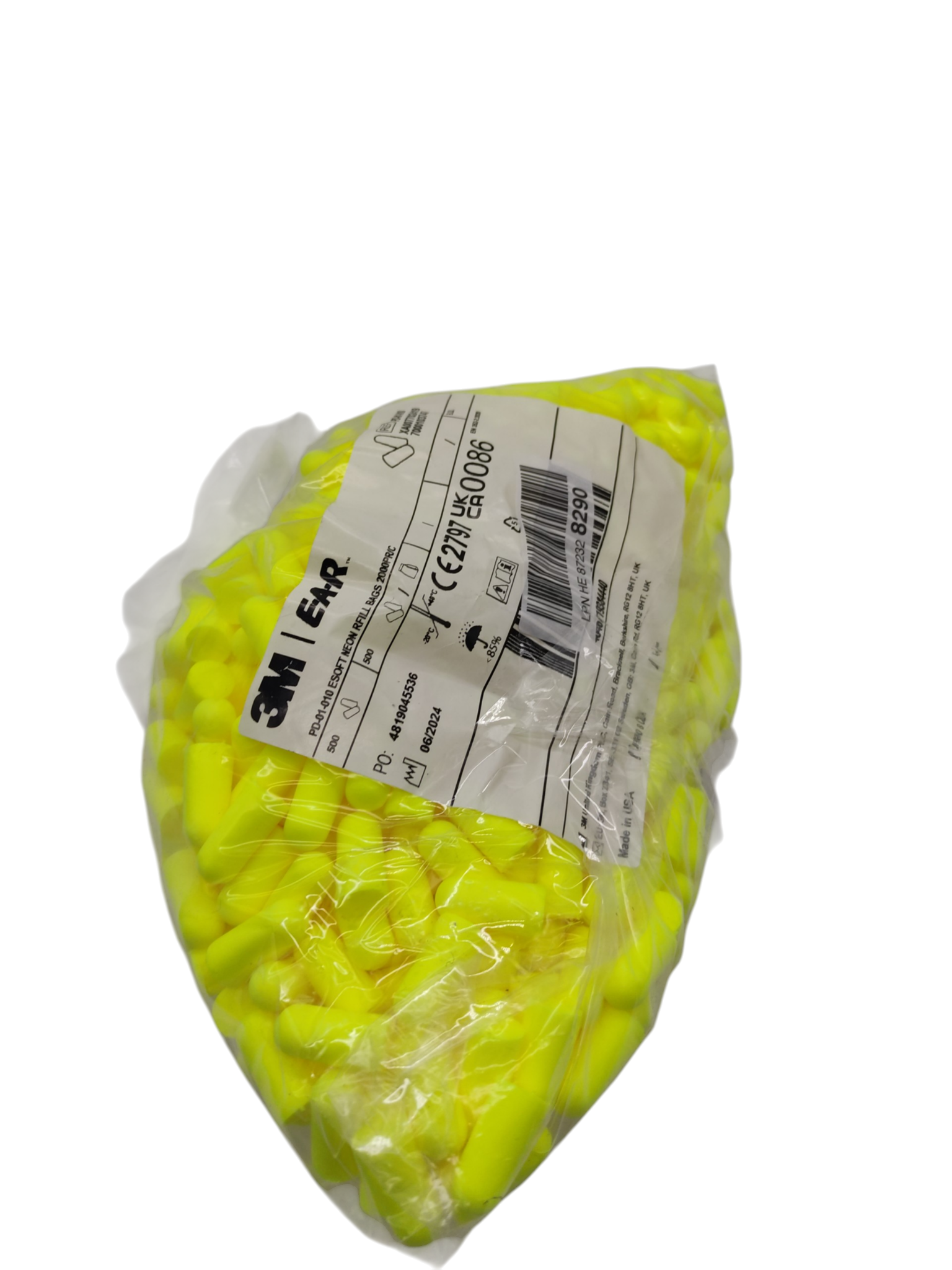 Nachfüllpackung 3M E-A-Rsoft Yellow Neon Ohrstöpsel PD-01-010