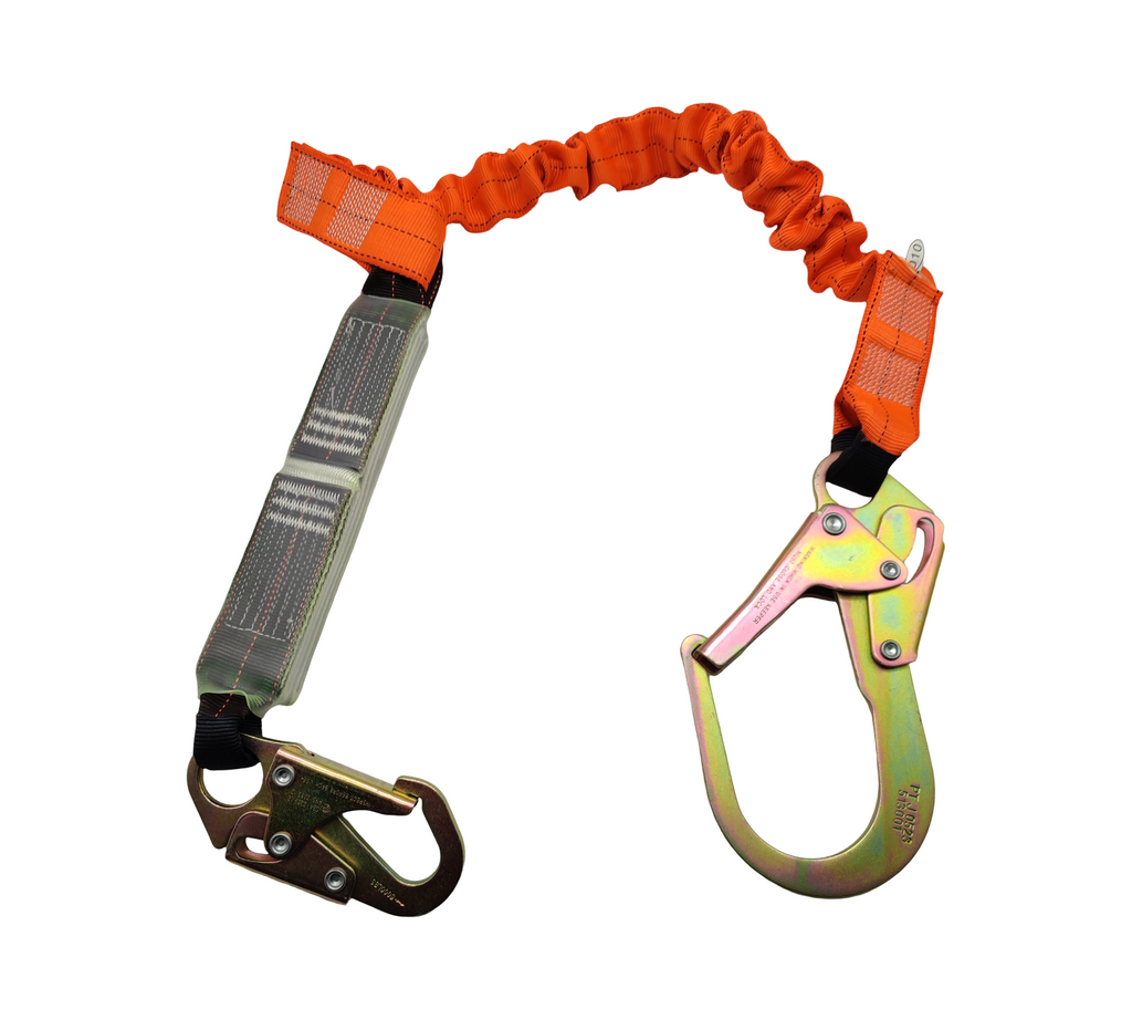 Portwest Auffangseil 180 cm Stoßdämpfer 140 kg Schwarz Orange