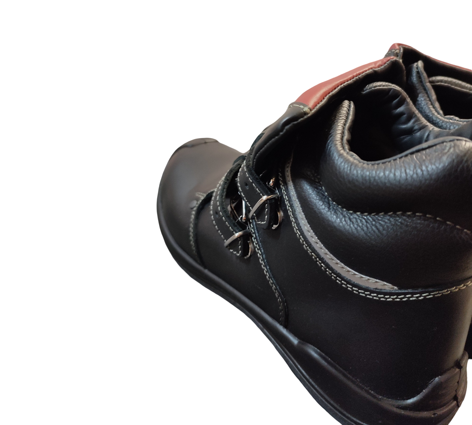 ELTEN ANDERSON Roof S3 HI Safety Shoes Men Leather Black/Red 43