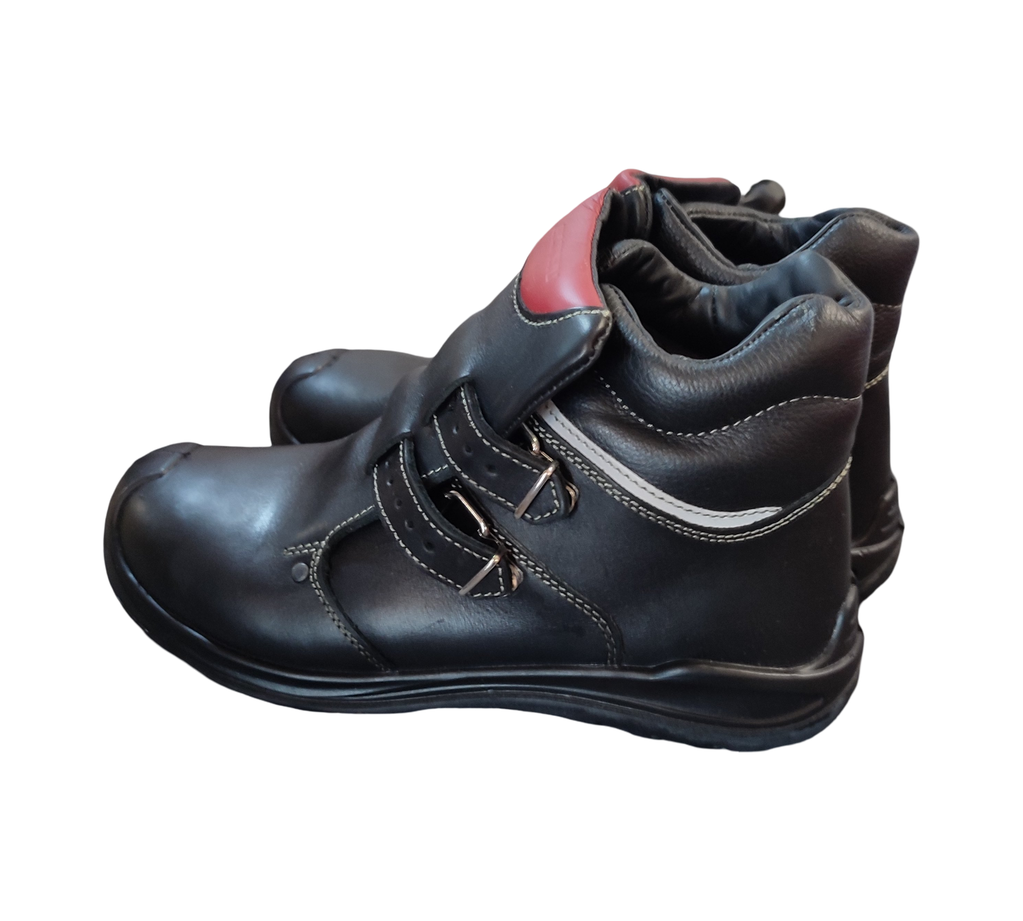 ELTEN ANDERSON Roof S3 HI Safety Shoes Men Leather Black/Red 43