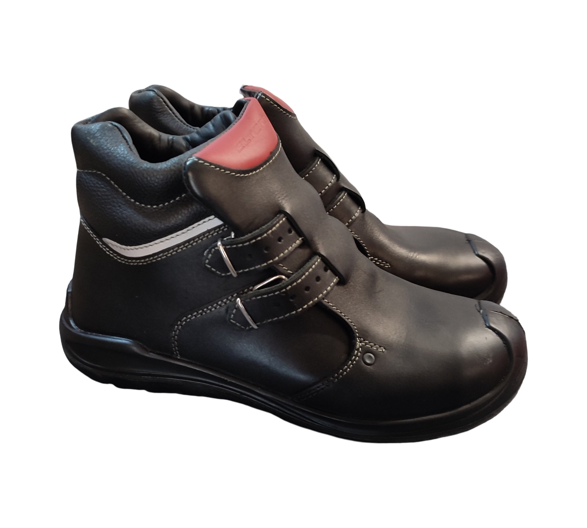 ELTEN ANDERSON Roof S3 HI Safety Shoes Men Leather Black/Red 43