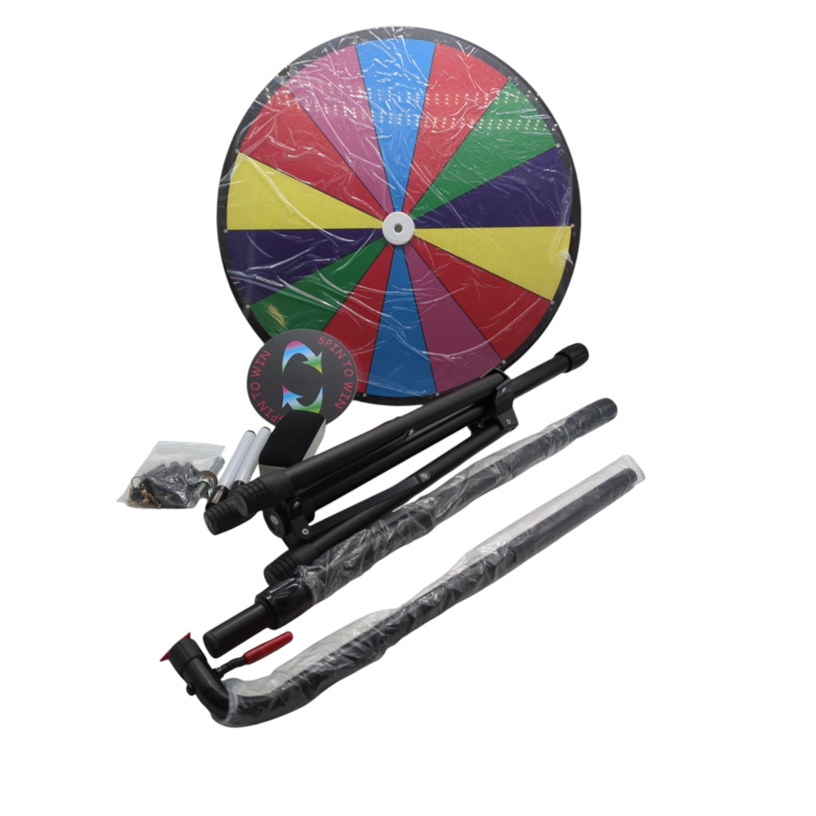 VEVOR Prize Wheel 46cm 18 Inch Acrylic Plate PVC Foam 54x54x11cm