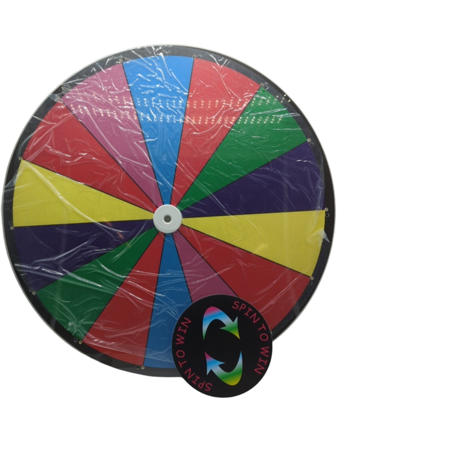 VEVOR Prize Wheel 46cm 18 Inch Acrylic Plate PVC Foam 54x54x11cm