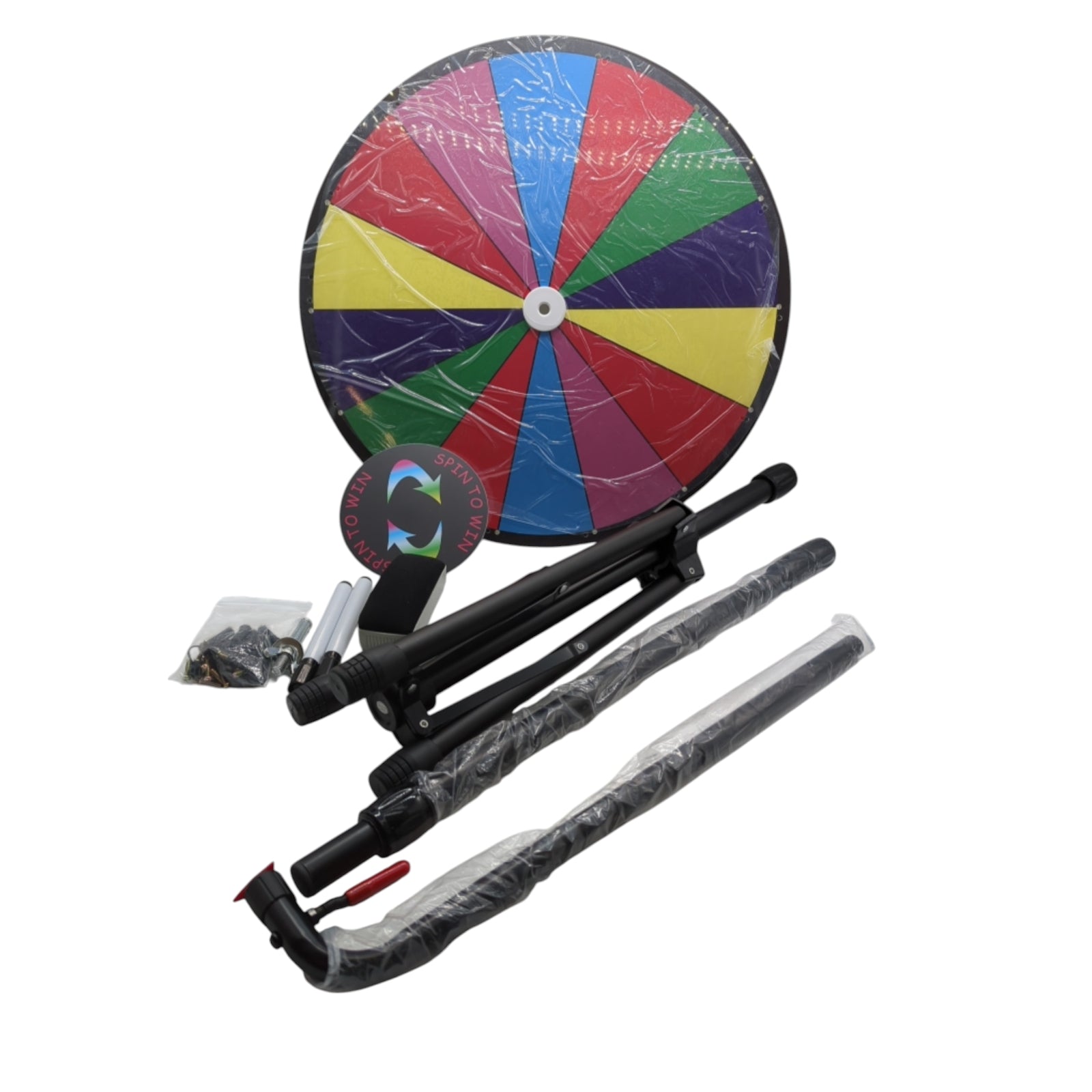 VEVOR Prize Wheel 46cm 18 Inch Acrylic Plate PVC Foam 54x54x11cm