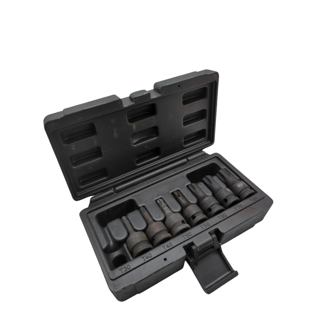 KS Tools 515.1107 Schlagschrauber-Stecknuss Set Torx kurz 7-teilig