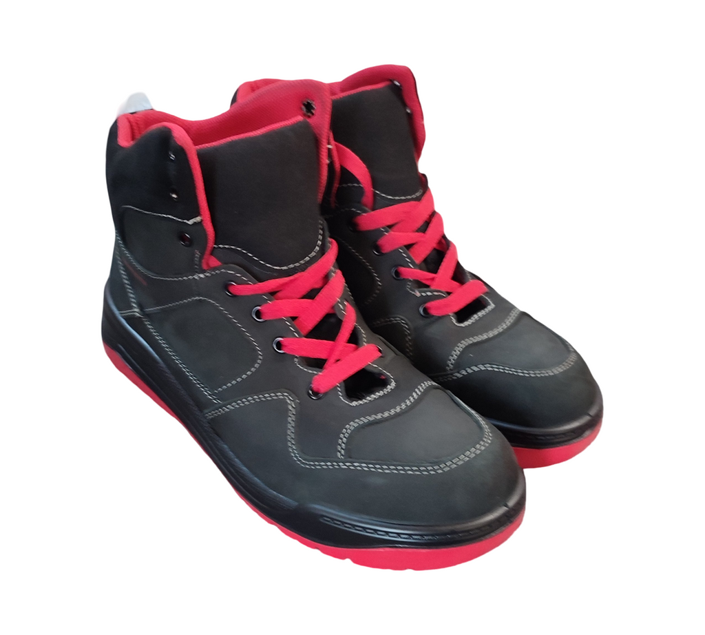 ELTEN MAVERICK black-red Mid ESD S3 Sicherheitsschuhe Herren Schwarz Gr.45