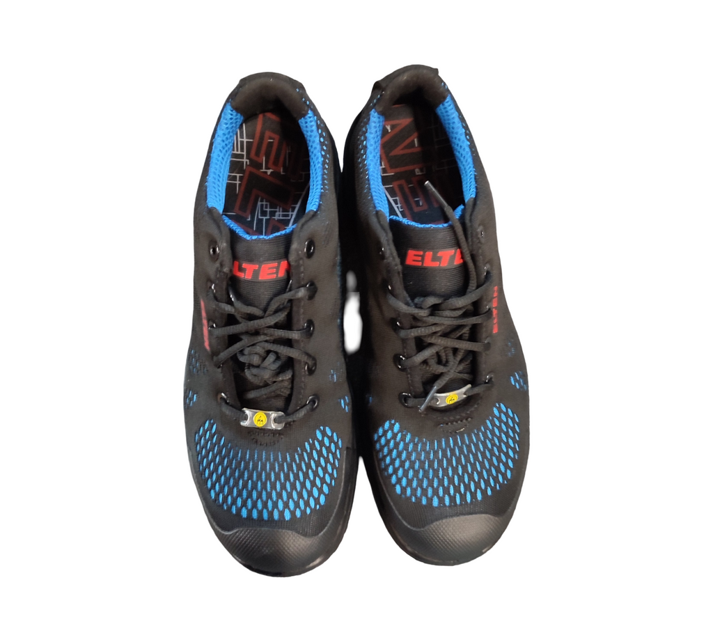 ELTEN LOGAN blue Low ESD S1 Sicherheitsschuhe Schwarz/Blau Gr. 41