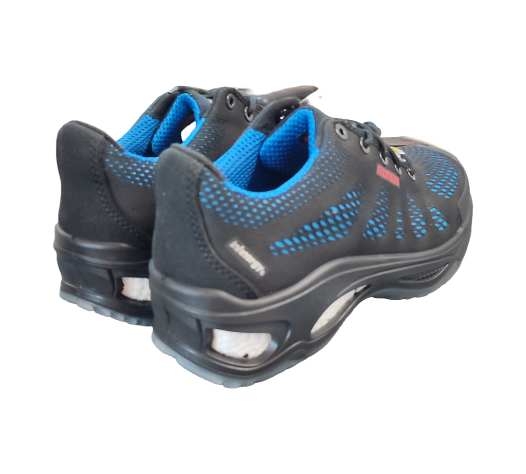 ELTEN LOGAN blue Low ESD S1 Sicherheitsschuhe Schwarz/Blau Gr. 41