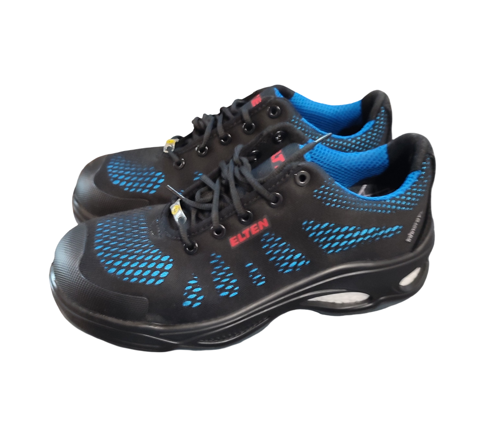 ELTEN LOGAN blue Low ESD S1 Sicherheitsschuhe Schwarz/Blau Gr. 41