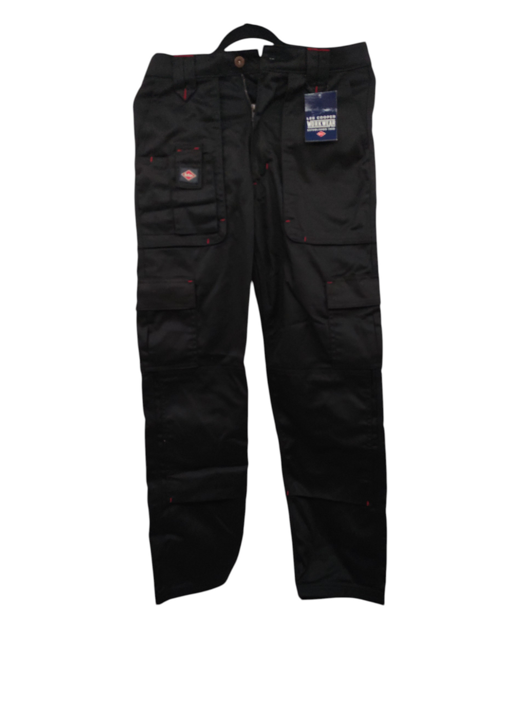 Lee Cooper LCPNT206 Herren Arbeits-Cargohose Schwarz 30W/31L