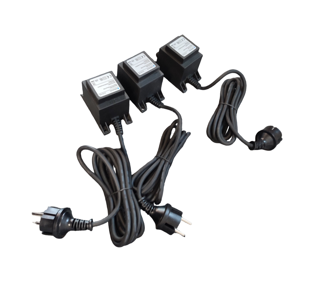 ledscom.de 40W LED Trafo NEMO Stecksystem 12V AC Schwarz IP68 3er-Set