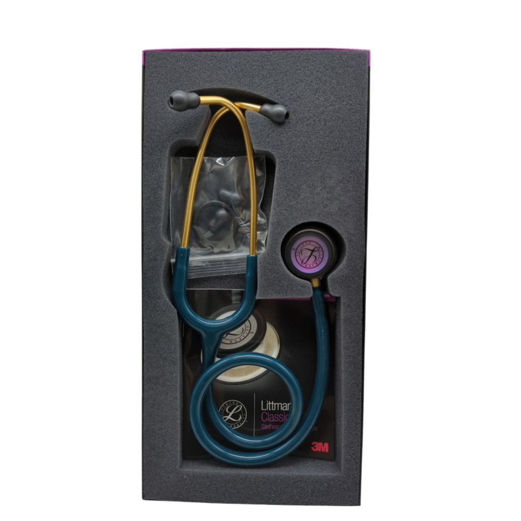 3M Littmann Classic III Stethoskop 5807 Karibikblau Regenbogen 69cm