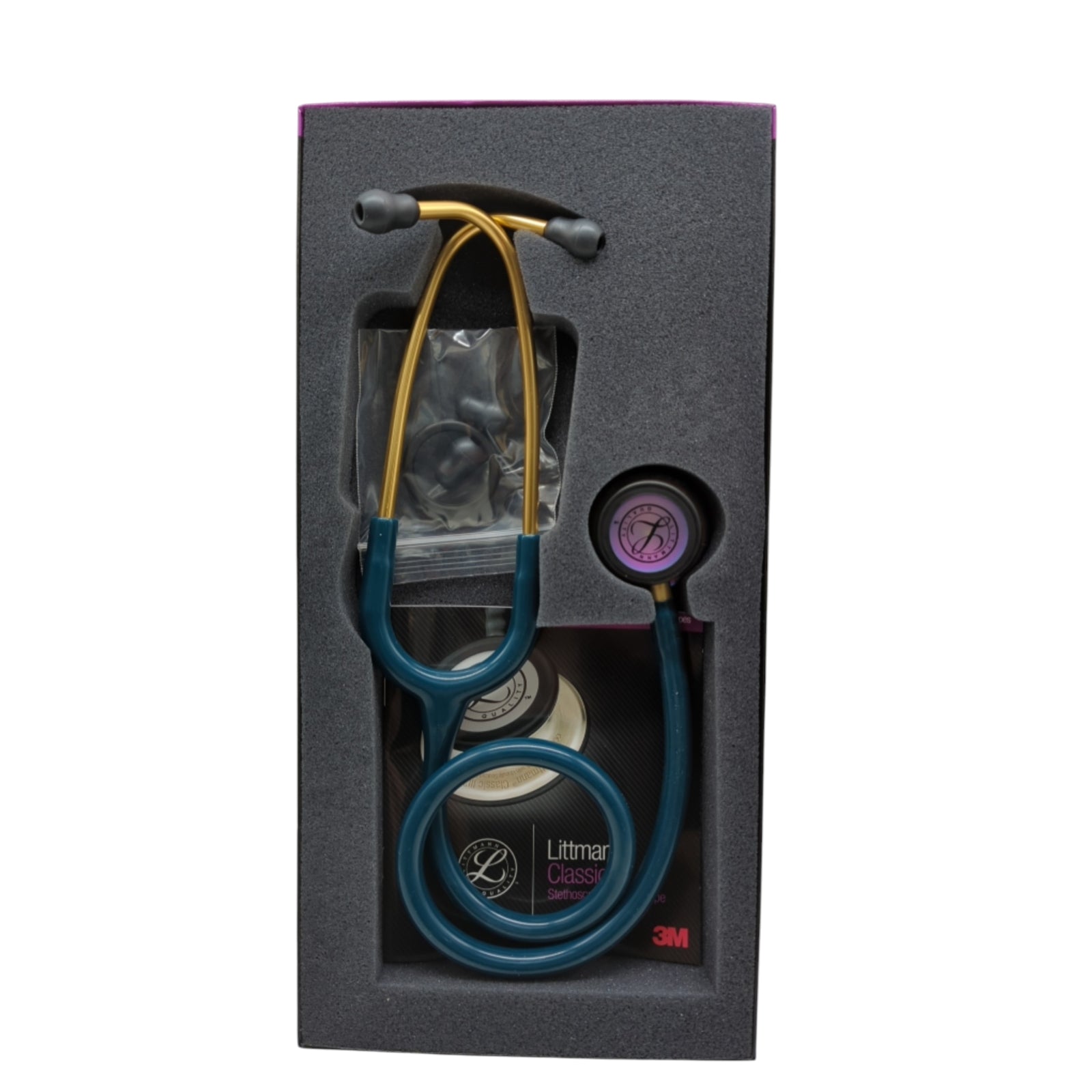3M Littmann Classic III Stethoskop 5807 Karibikblau Regenbogen 69cm