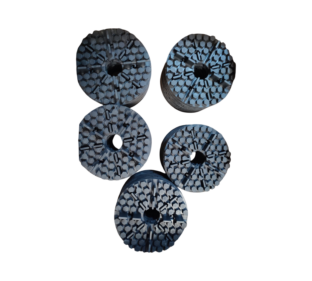 QUICK2FIX Gummi Plattenlager 34 Stück 3mm Fuge 10mm Höhe