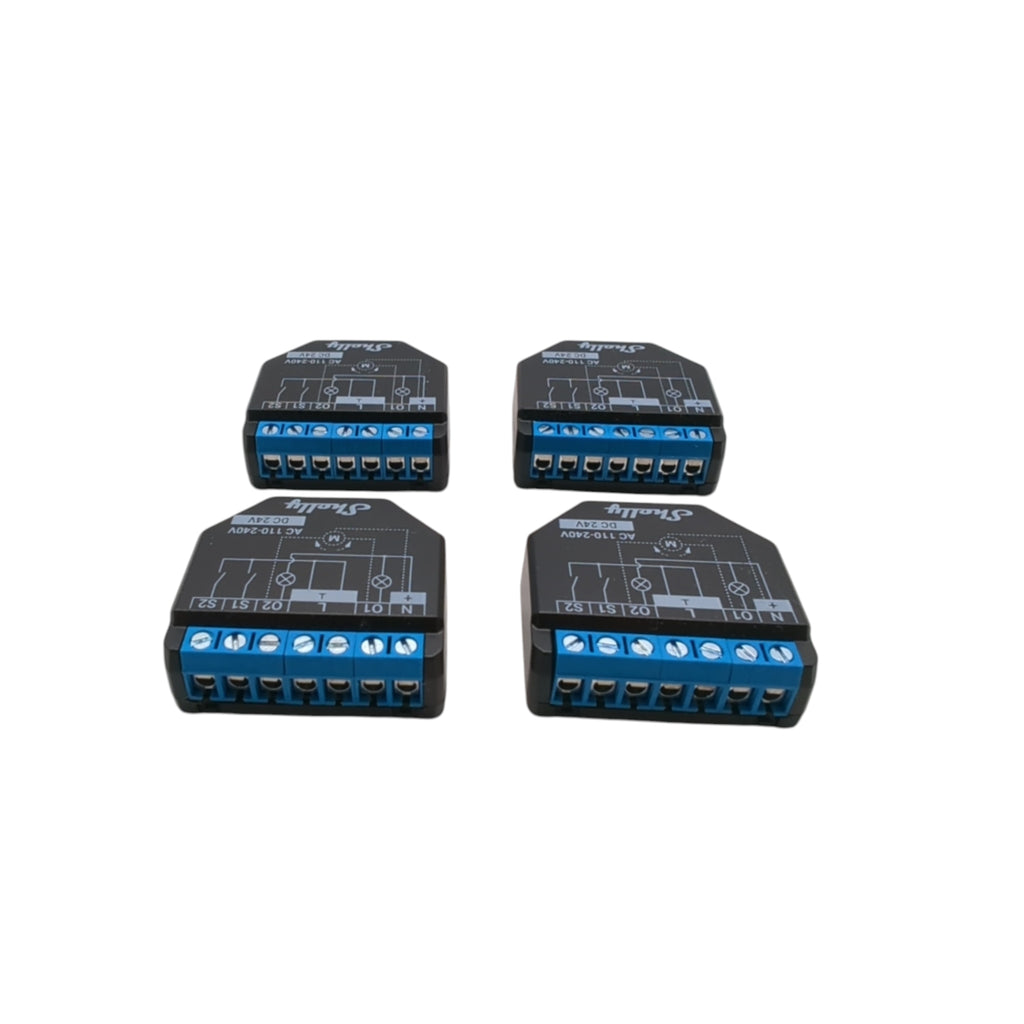Shelly Plus 2PM 4er Pack Smart Doppelrelais WLAN App Steuerung