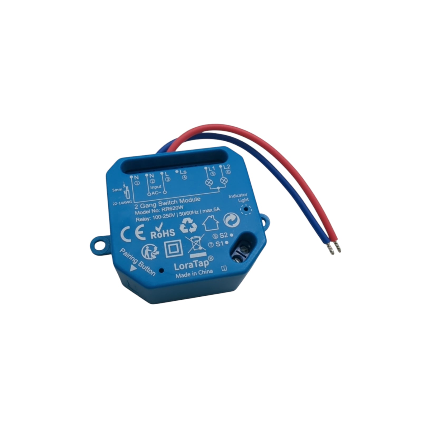 LoraTap WLAN Relais Schalter Doppelkanal Lichtschalter Modul