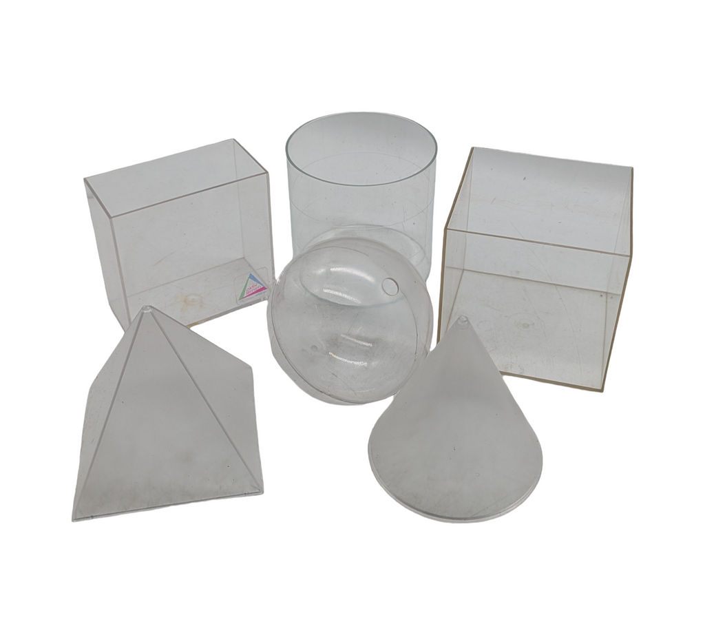 WISSNER active learning Geometry Solids 6 Fillable 10 cm RE-Plastic