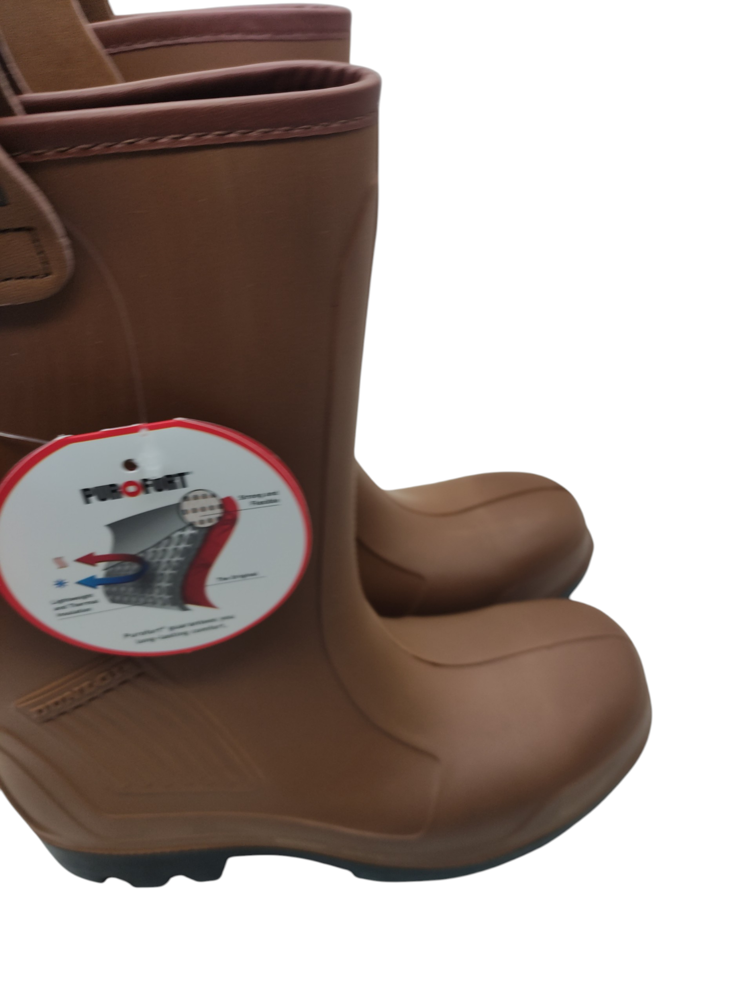 Dunlop Purofort Rig-Air Sicherheits-Gummistiefel Unisex Braun 39 EU