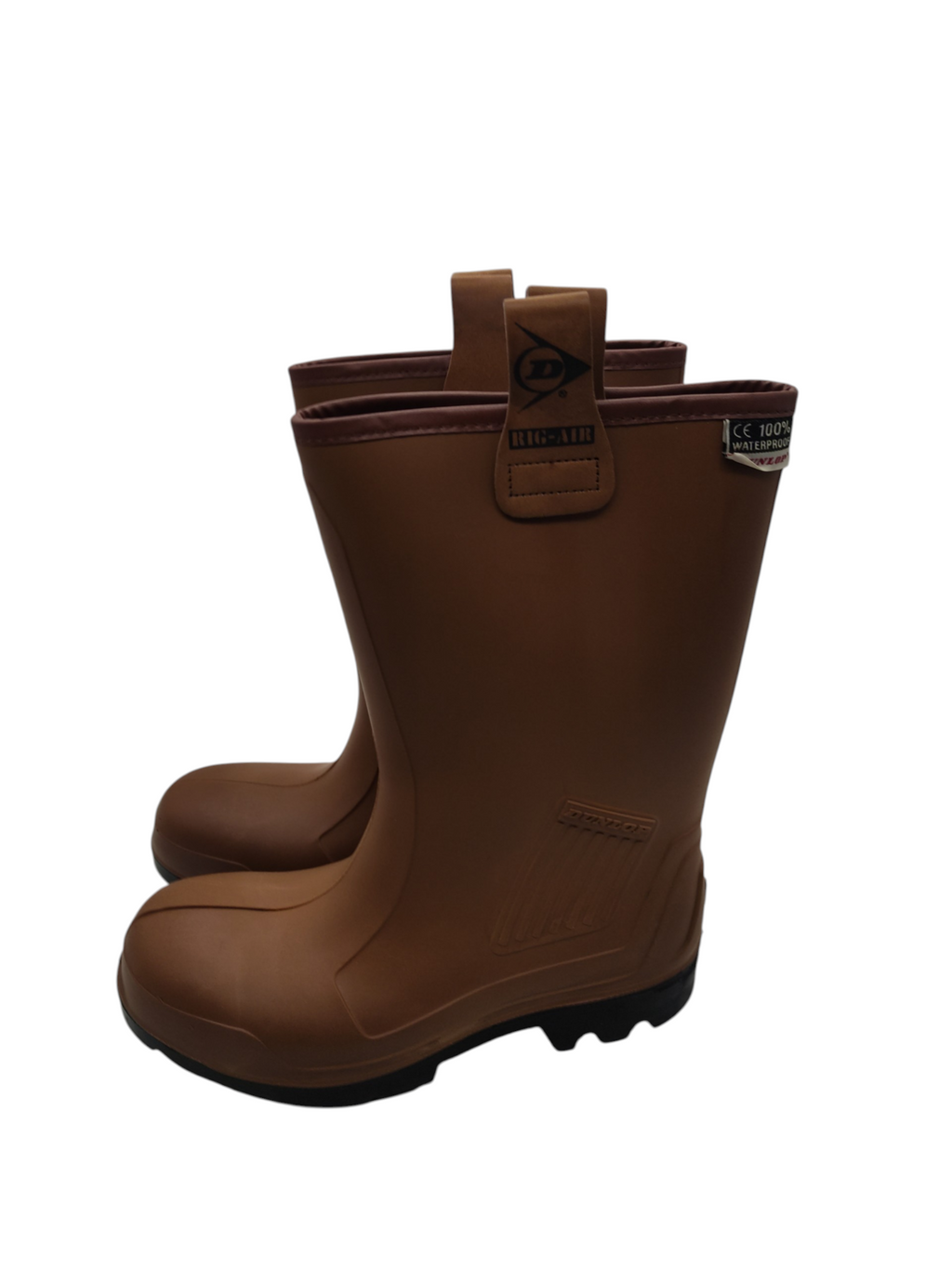 Dunlop Purofort Rig-Air Sicherheits-Gummistiefel Unisex Braun 39 EU
