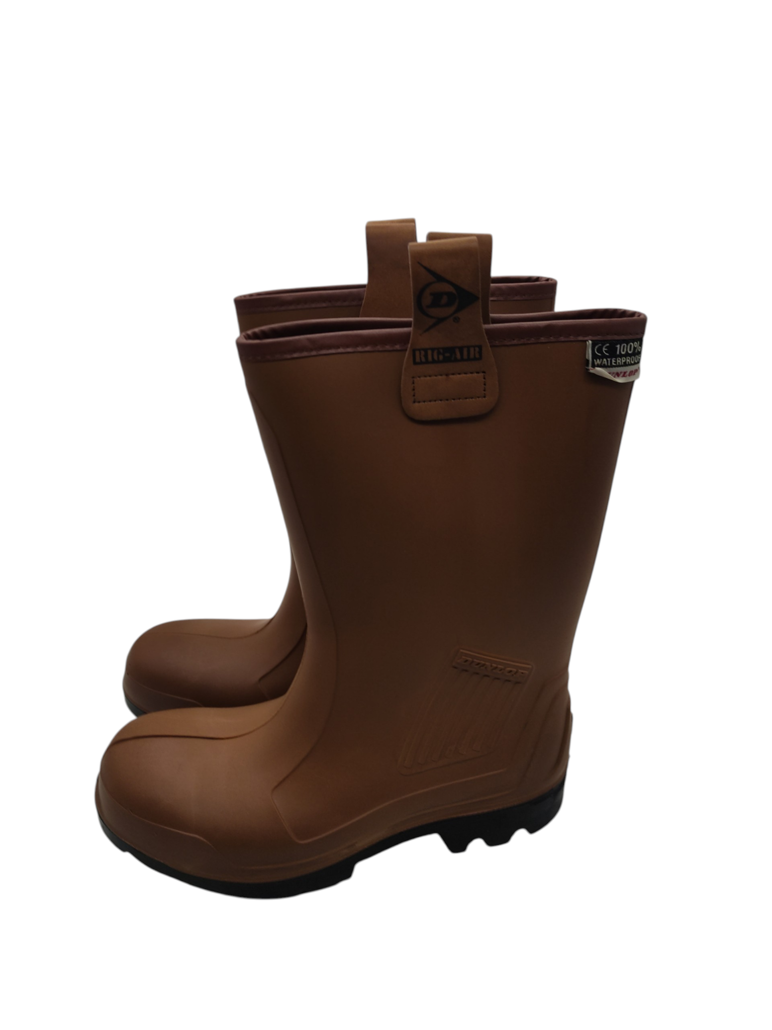 Dunlop Purofort Rig-Air Sicherheits-Gummistiefel Unisex Braun 39 EU