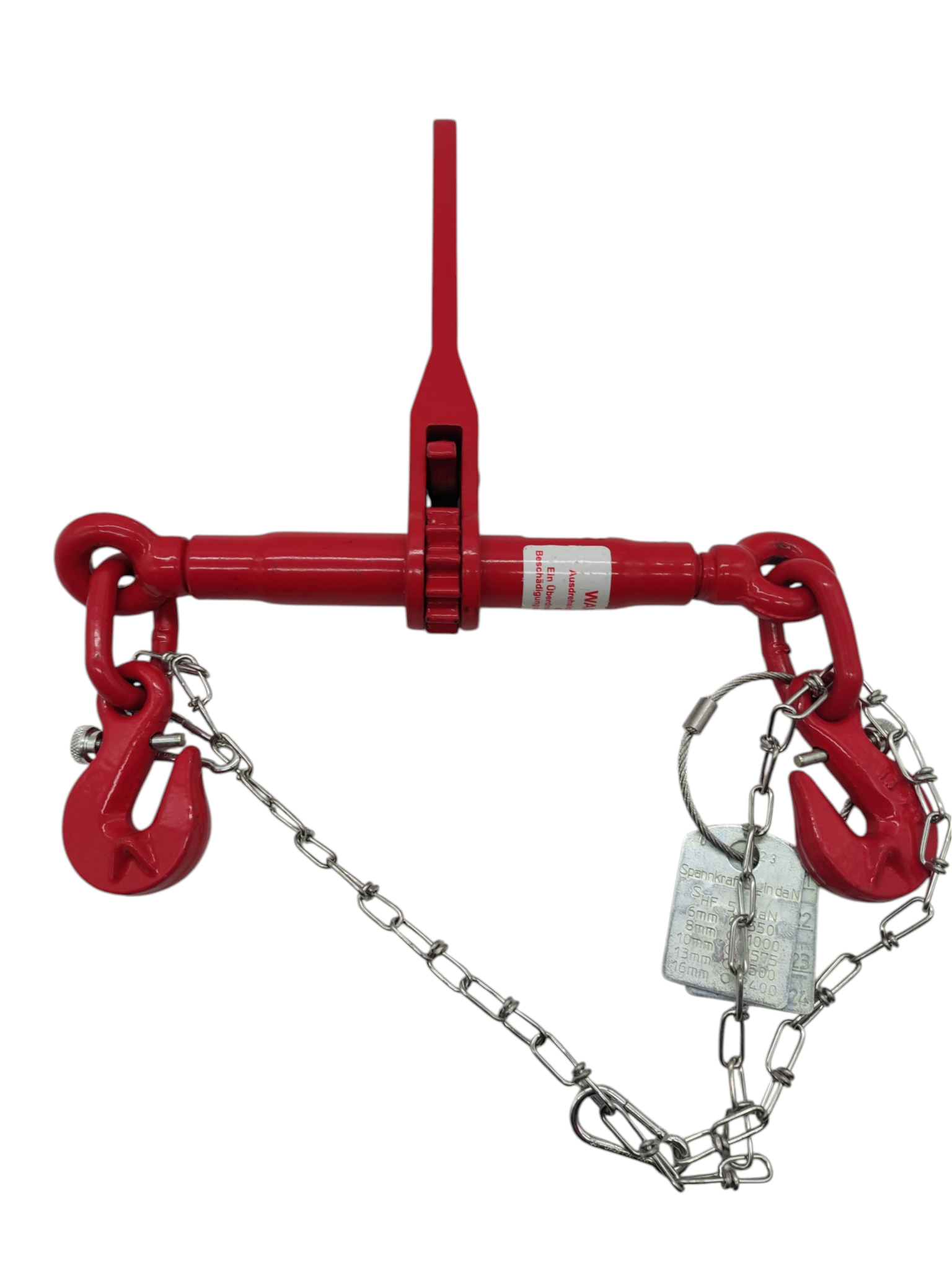 Dolezych Lashing Chain 2000 daN 2.00 m Clevis Hook Red/Black