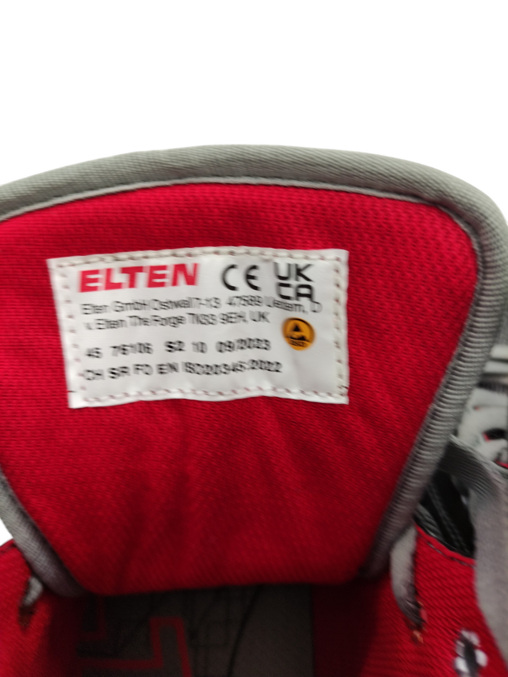 ELTEN SENSATION Mid ESD S2 Sicherheitsschuhe Herren Schwarz 45