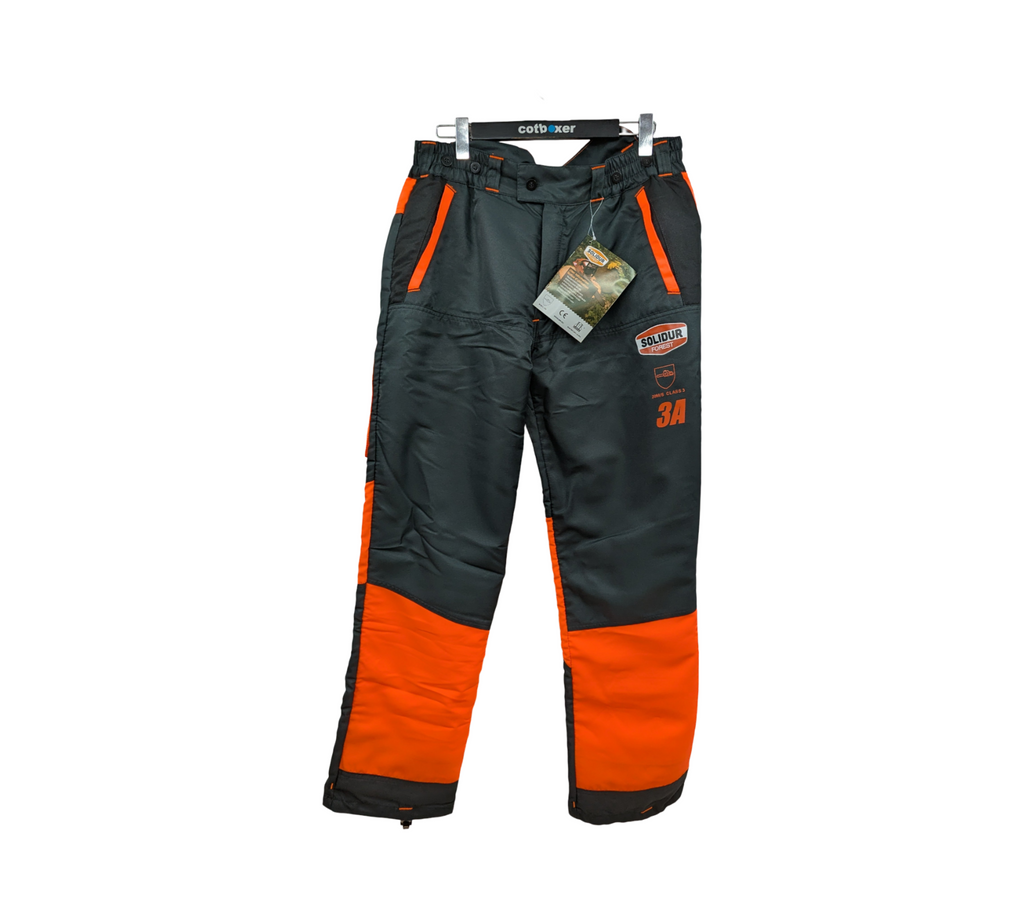 Solidur AUPA3A Kettensägenhose Typ A Klasse 3 Grau XL
