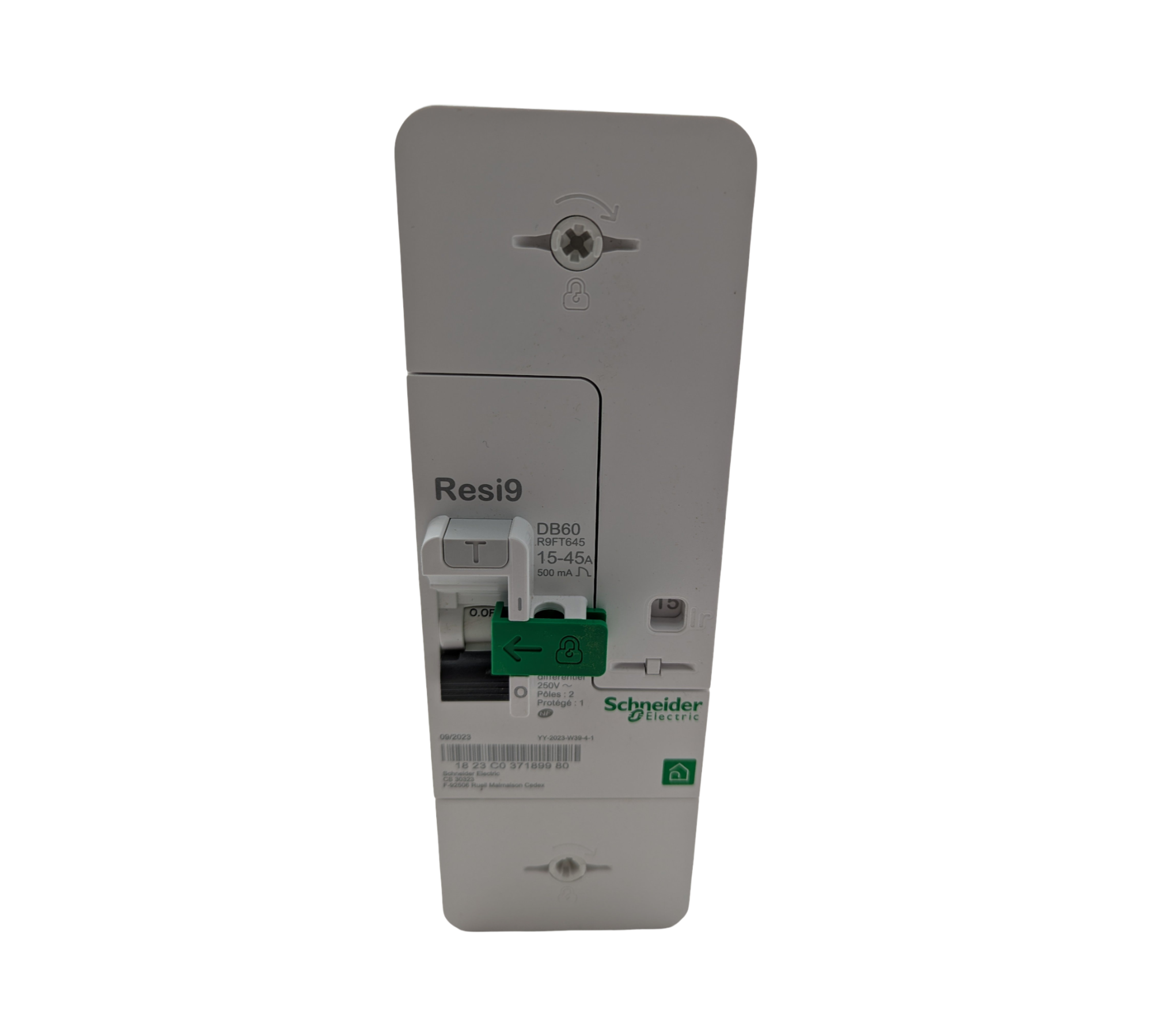 Schneider Electric Resi9 DB60 Hausanschluss-Schutzschalter 1P+N R9FT645