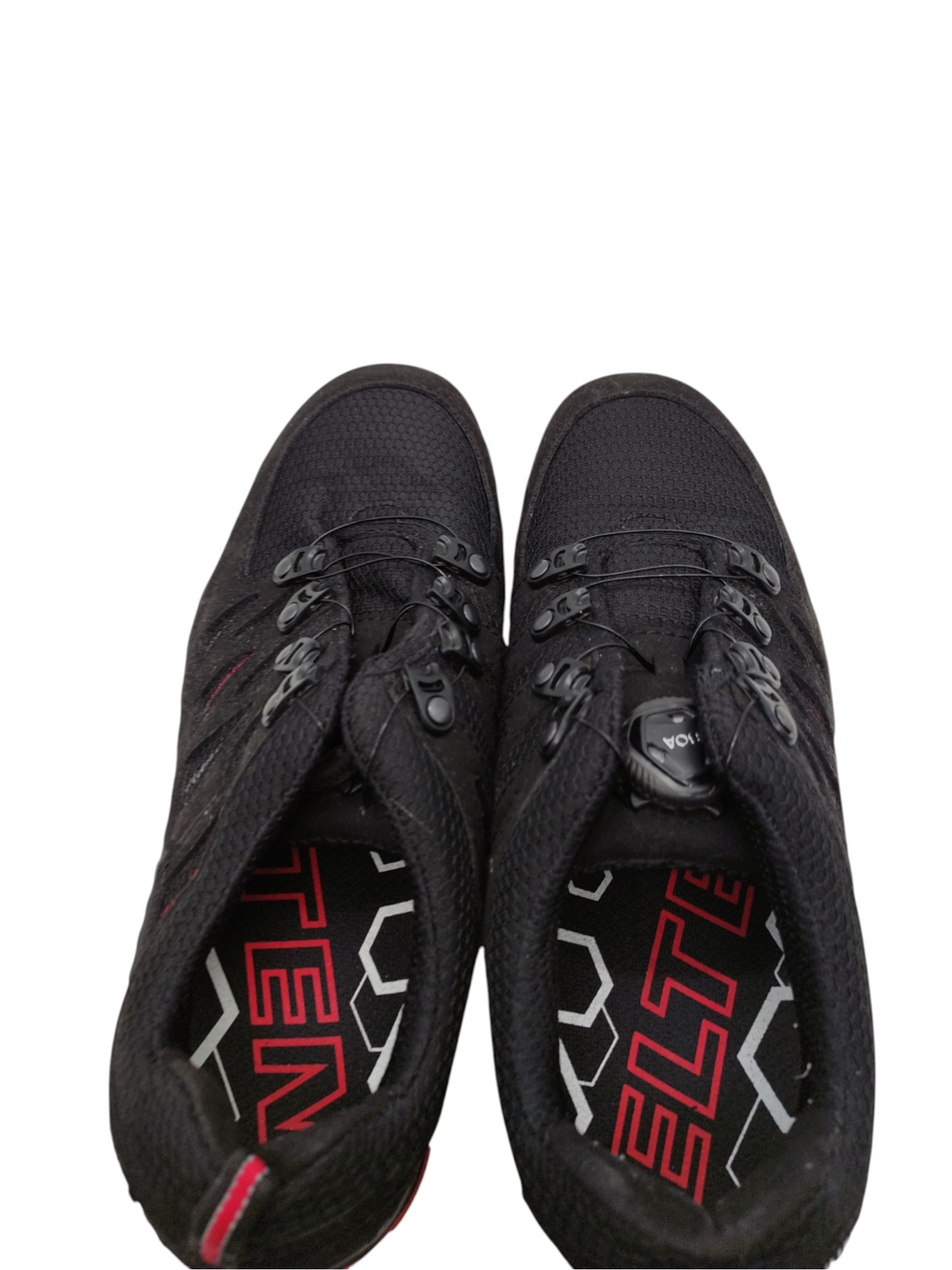 ELTEN MADDOX BOA S3 Sicherheitsschuhe Low ESD Stahlkappe Textil Schwarz Rot für Damen Herren Größe 40