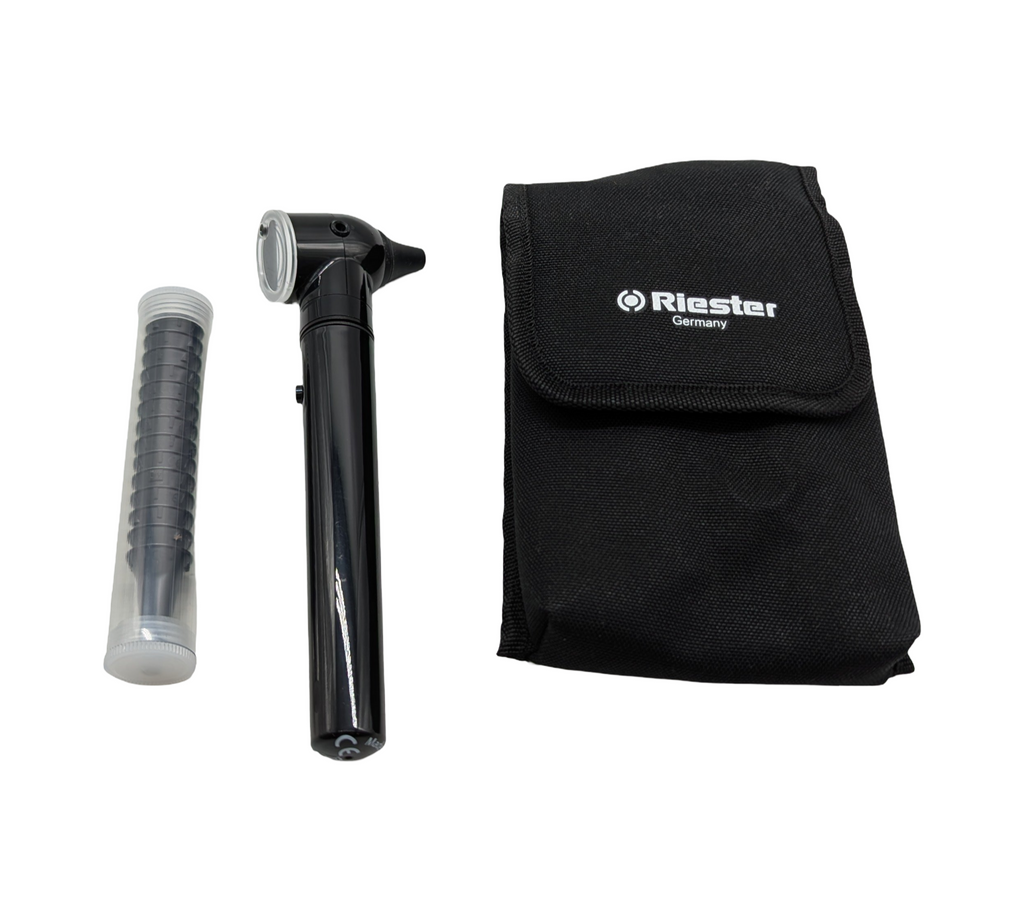 RIESTER E-SCOPE Otoscope Xenon 2.5V black with case 31550